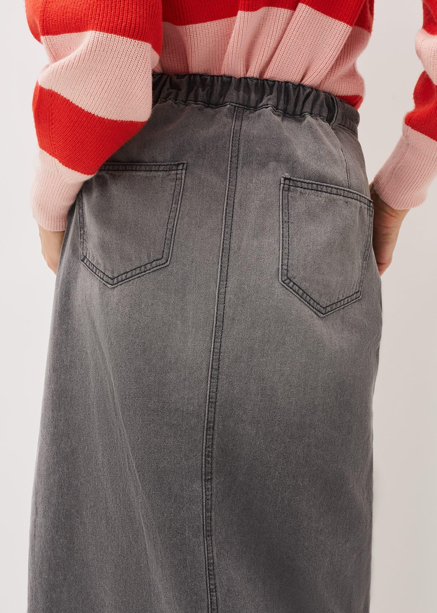 Aubrey Denim Midi Skirt