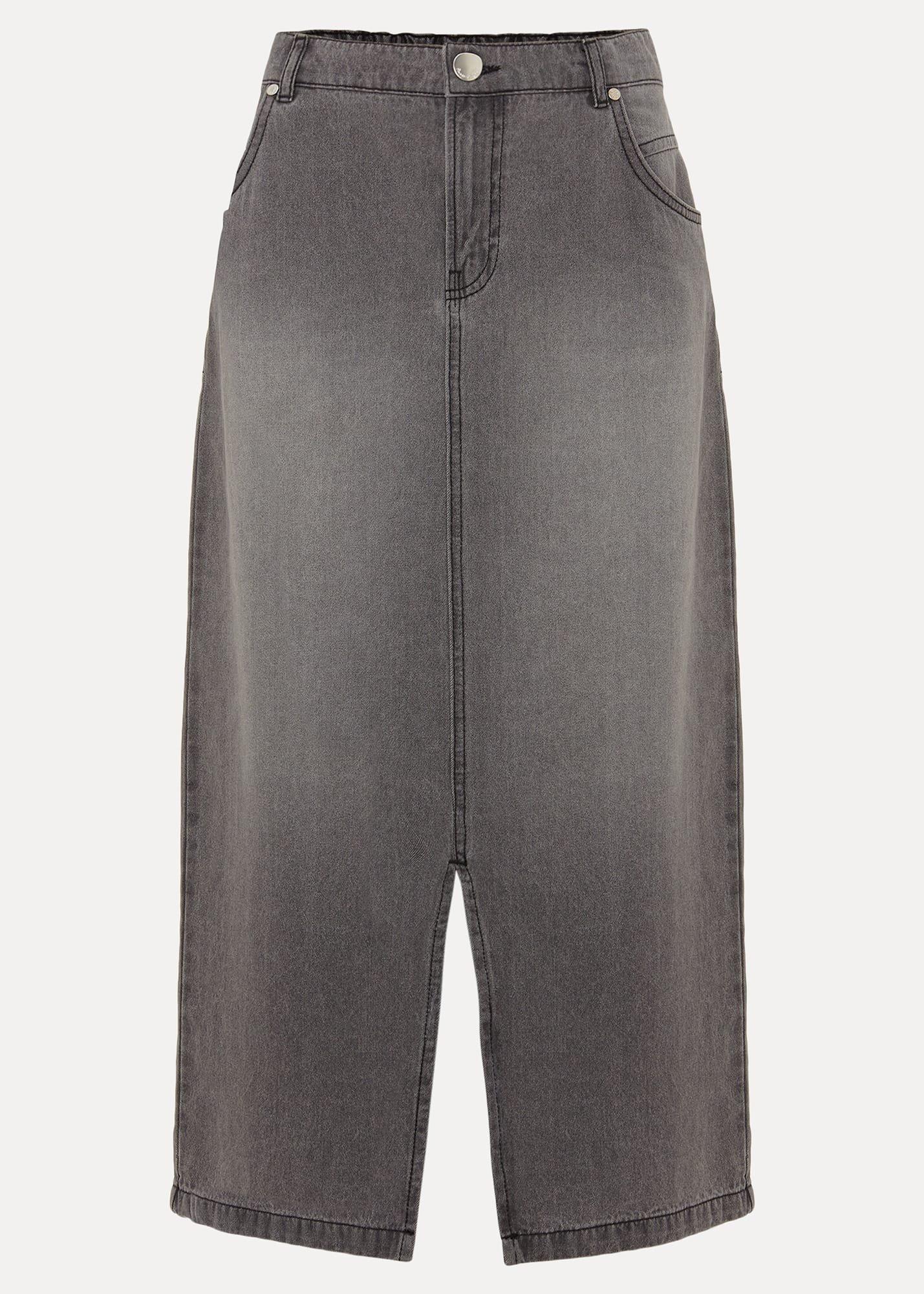 Aubrey Denim Midi Skirt