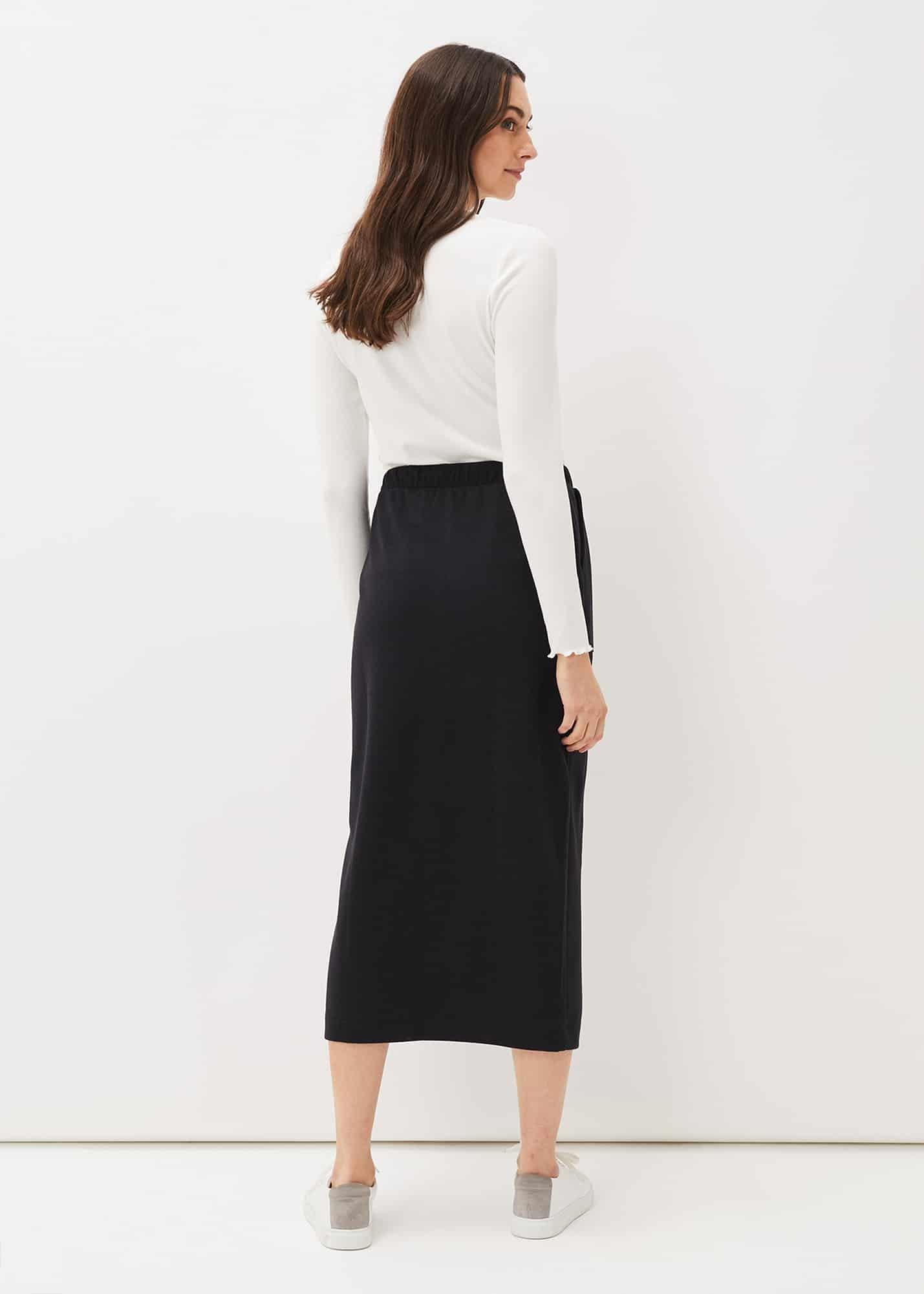 Cassie Jersey Midi Skirt