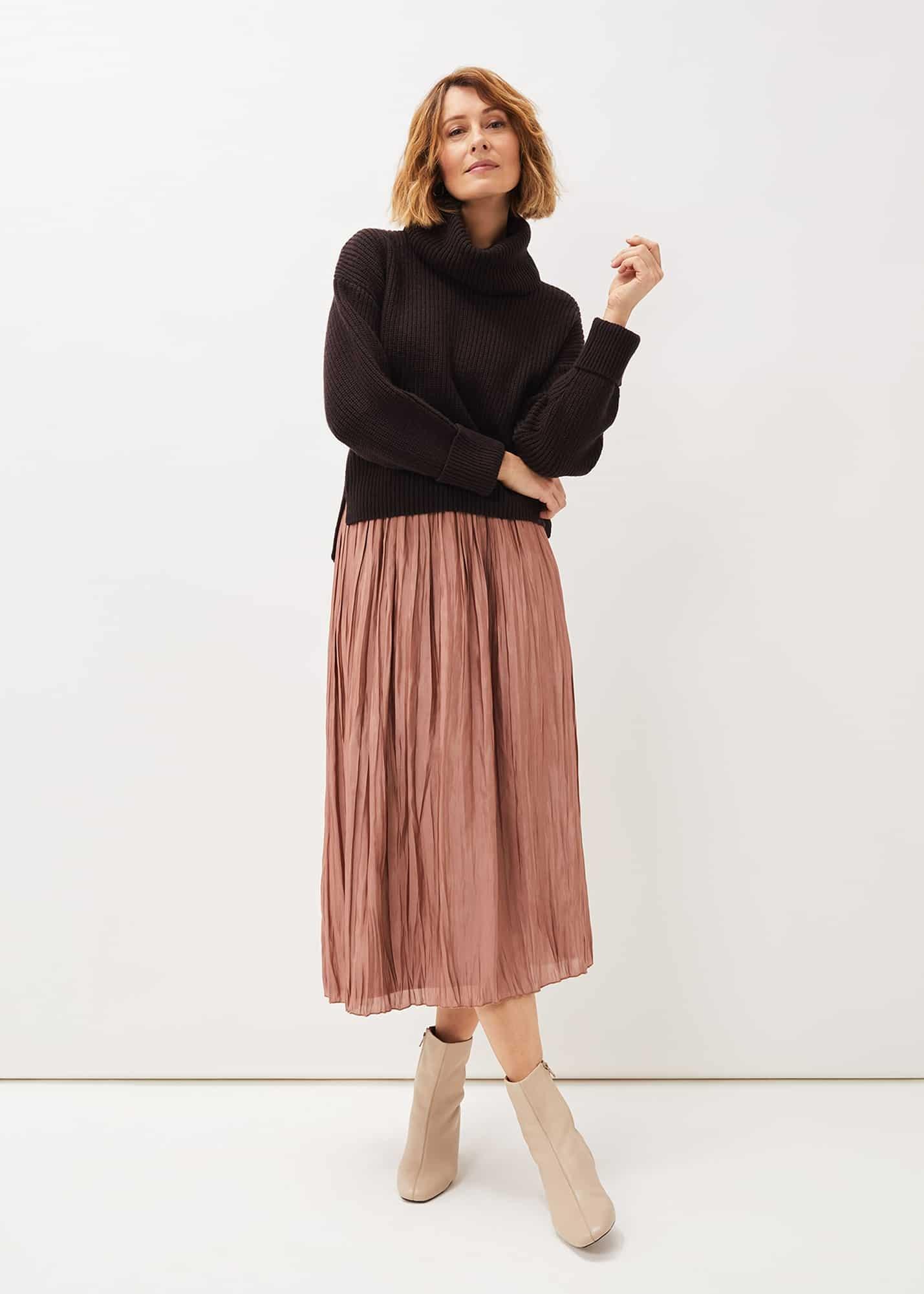 Kate Plisse Midi Skirt