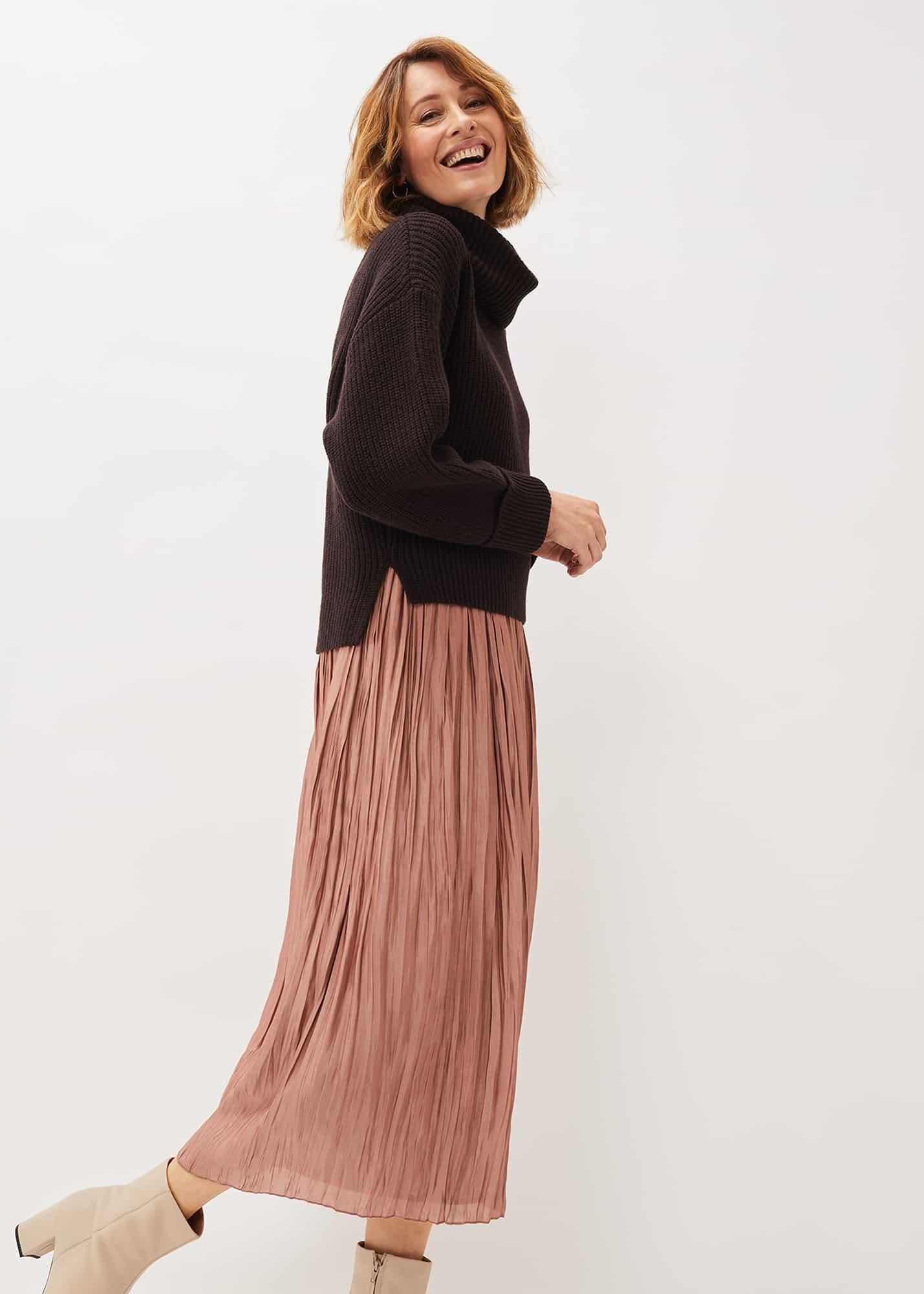 Kate Plisse Midi Skirt