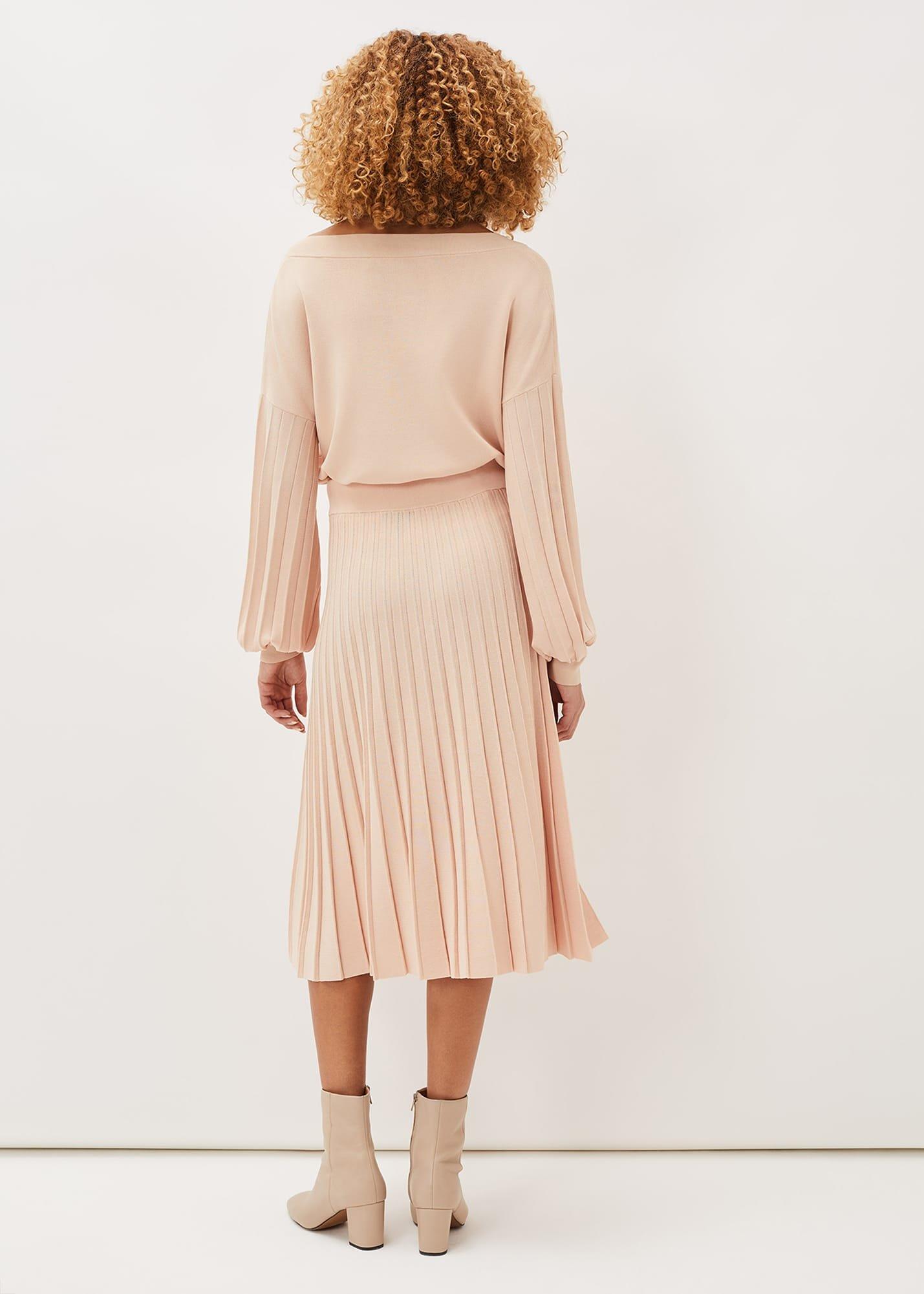 Teodora Pleat Knit Co-Ord Skirt