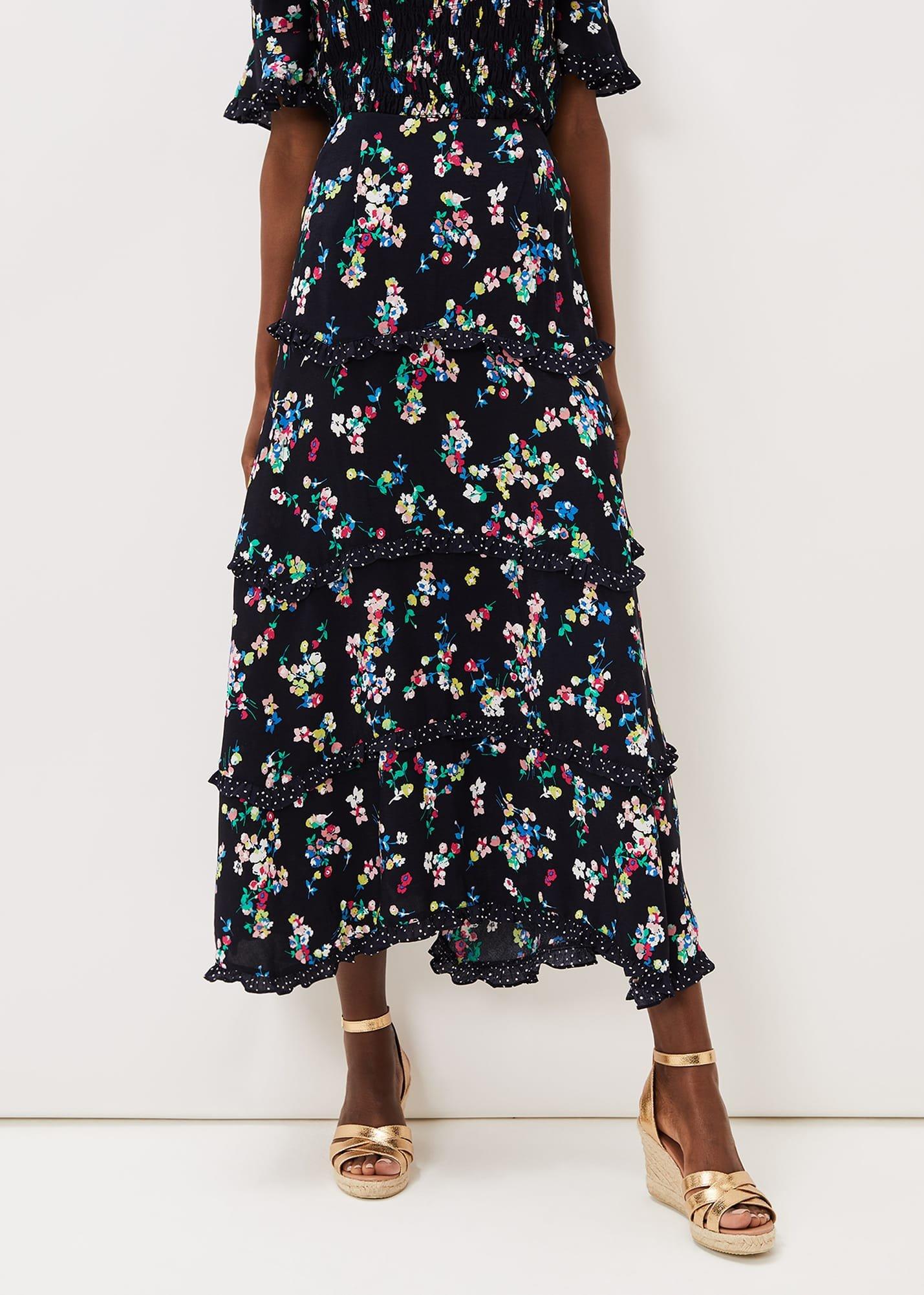 Hudson Floral Tiered Co-Ord Skirt