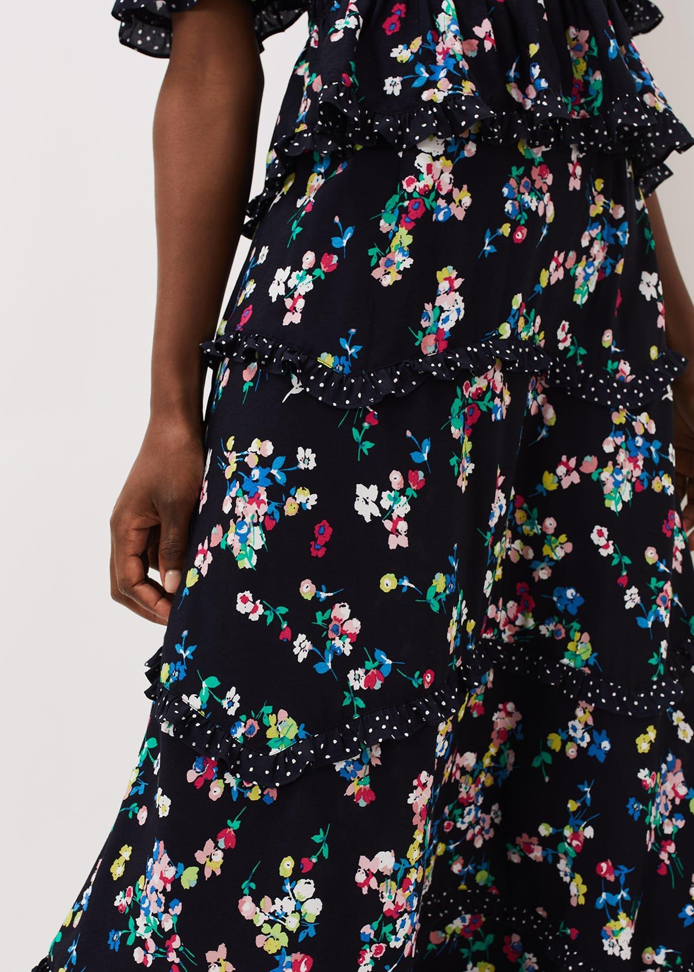 Hudson Floral Tiered Co-Ord Skirt