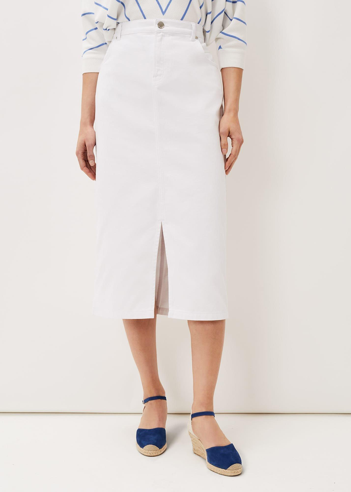 Aubrey Denim Midi Skirt