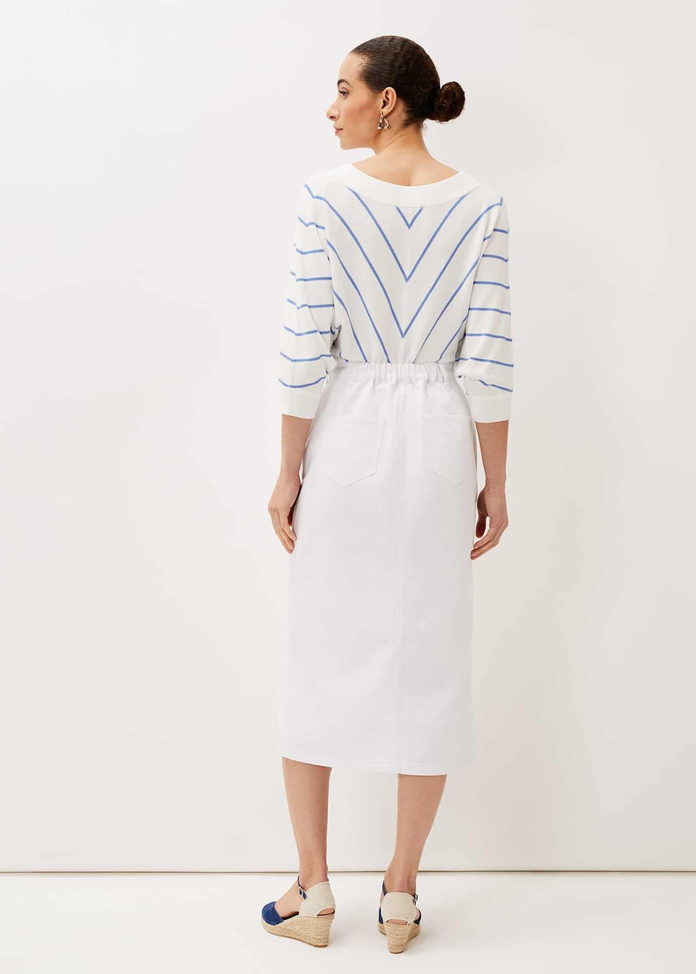 Aubrey Denim Midi Skirt