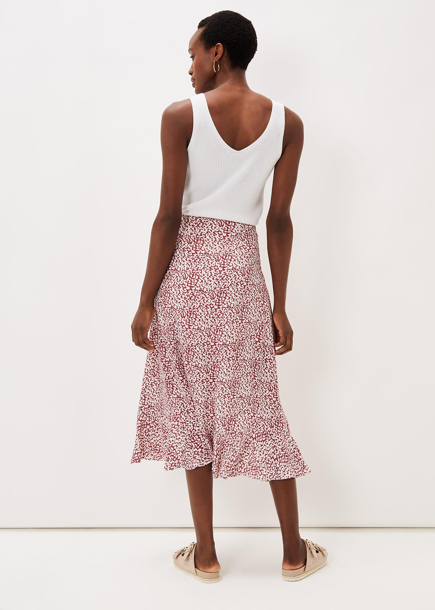 Lara Print Frill Hem Skirt
