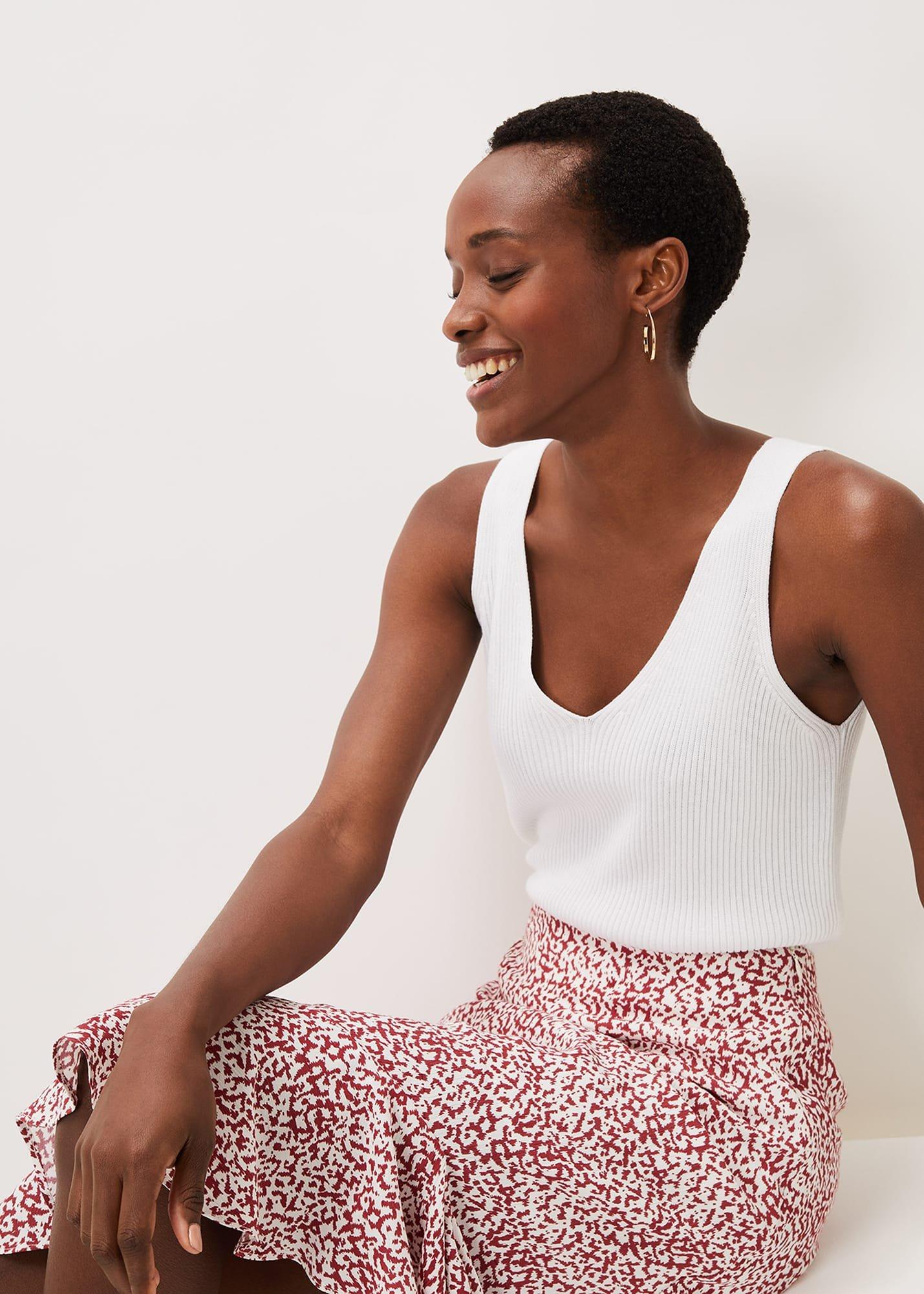 Lara Print Frill Hem Skirt