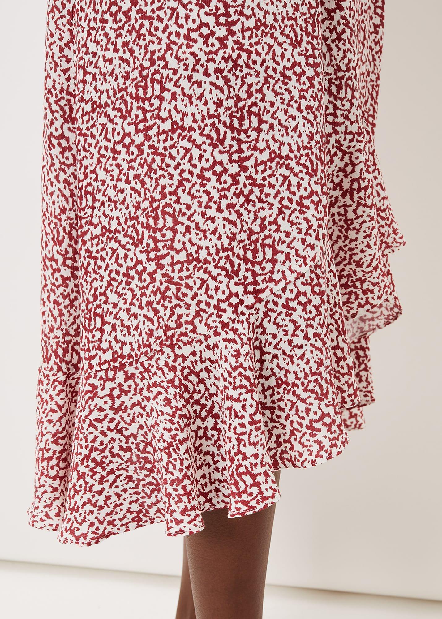 Lara Print Frill Hem Skirt