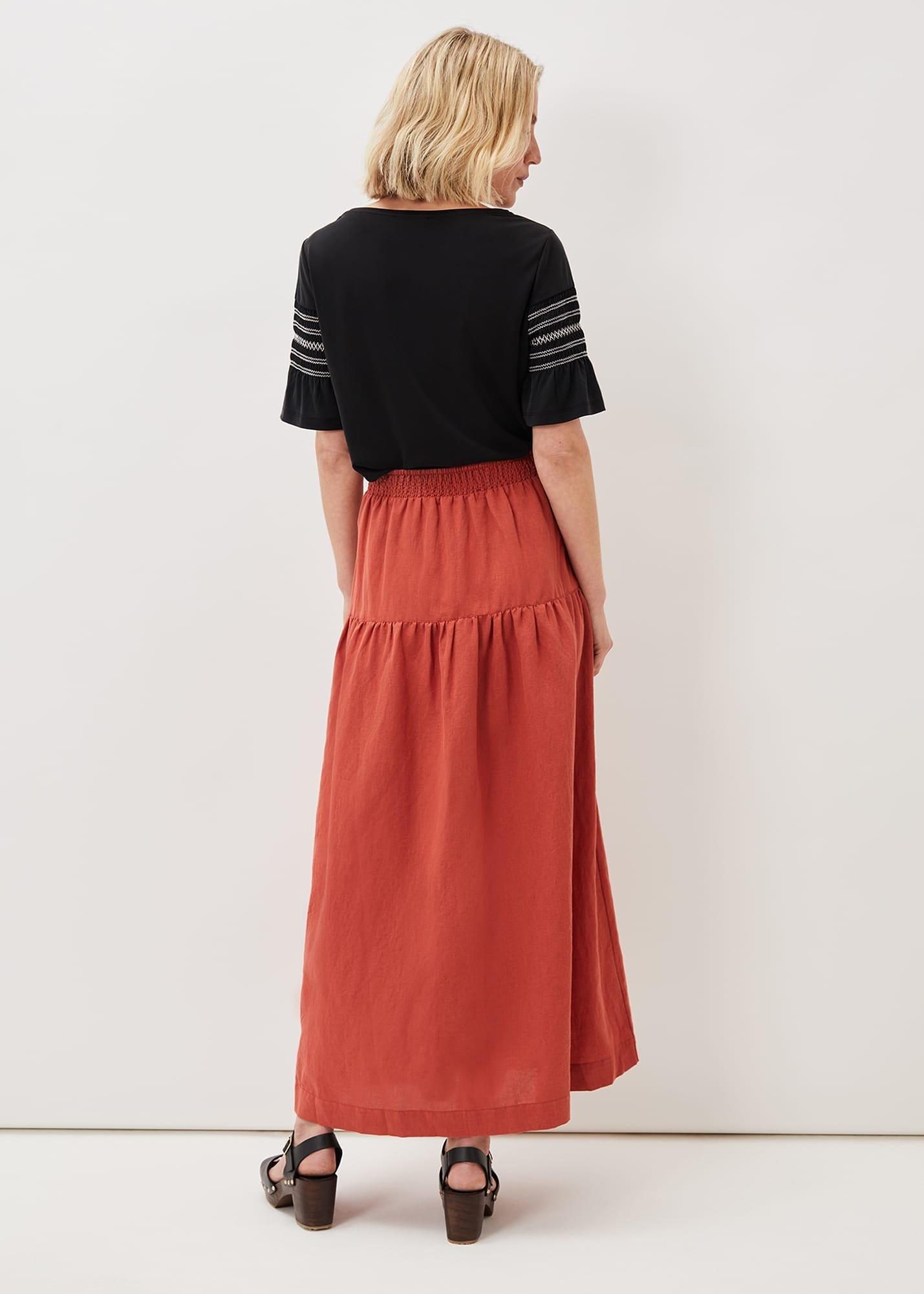 Alessia Linen Maxi Skirt