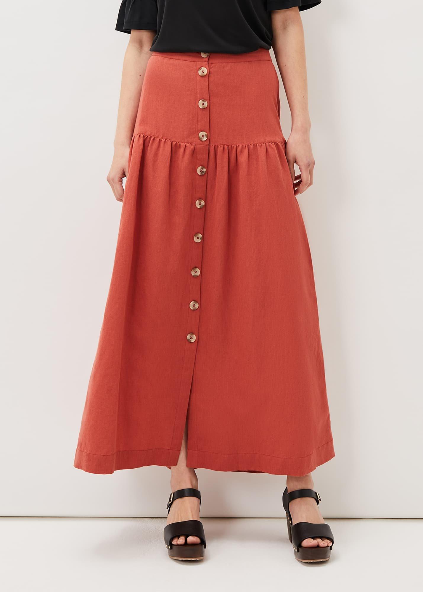 Alessia Linen Maxi Skirt