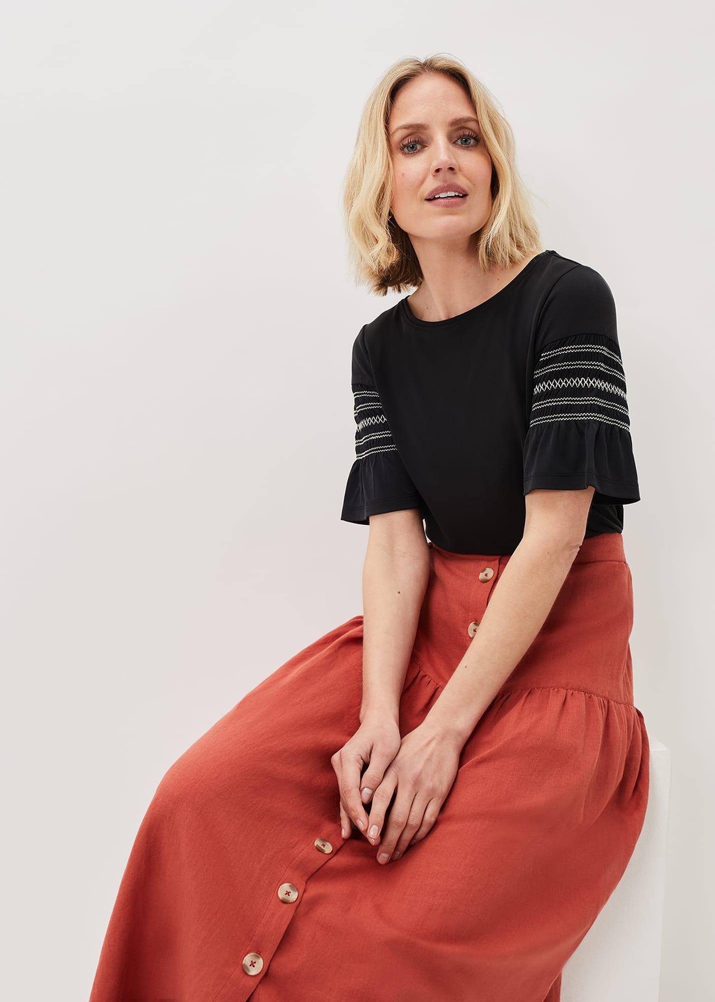 Alessia Linen Maxi Skirt