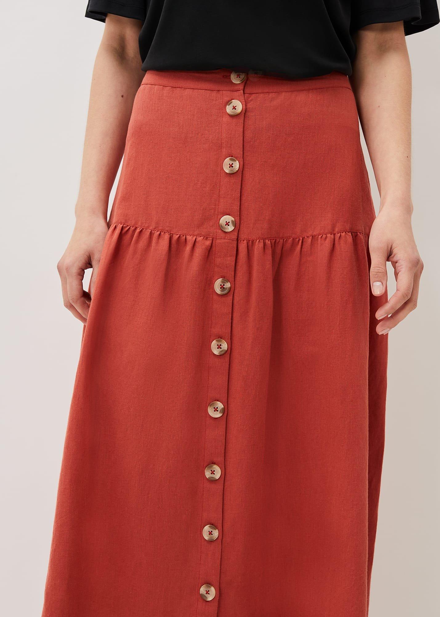 Alessia Linen Maxi Skirt