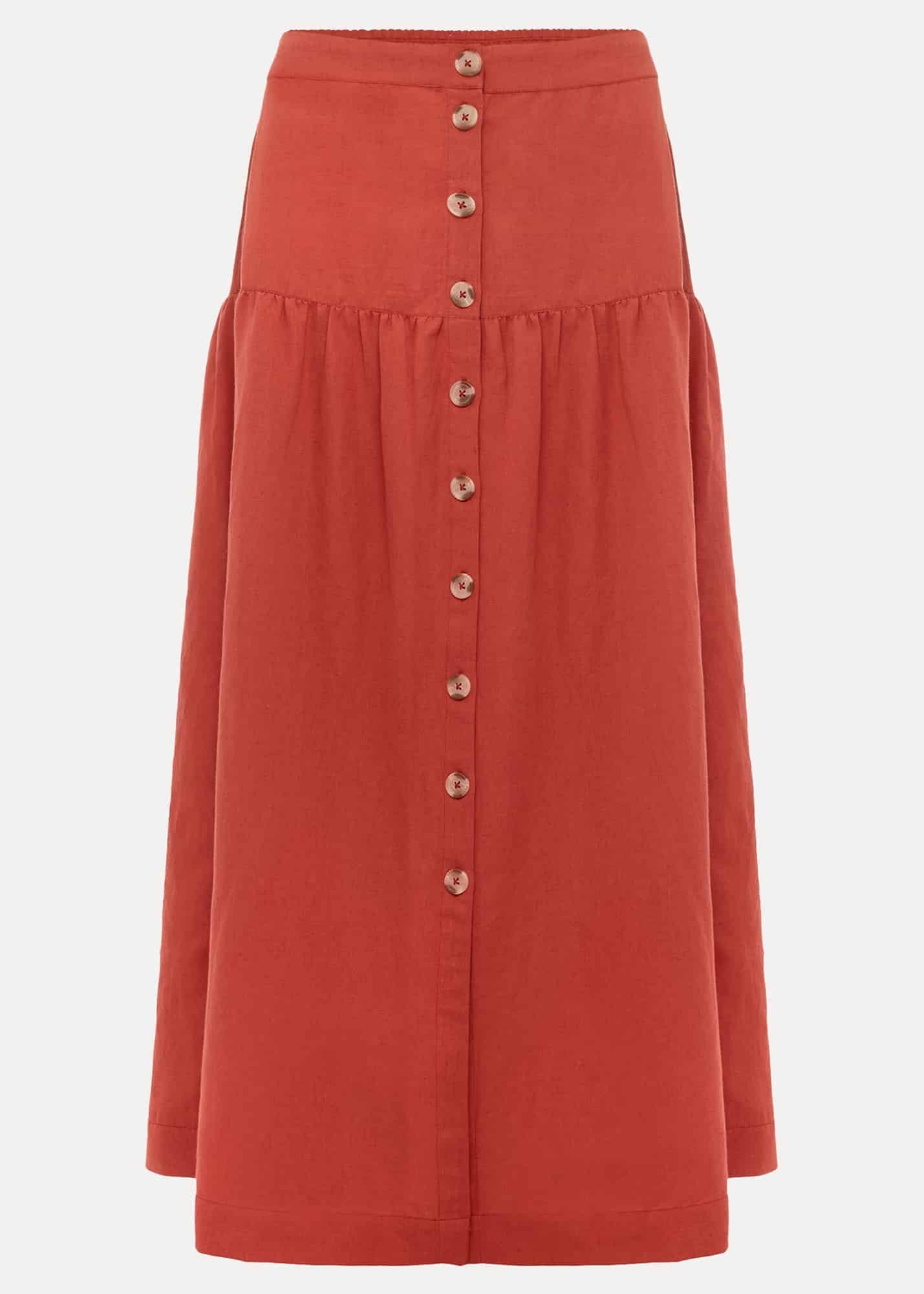 Alessia Linen Maxi Skirt