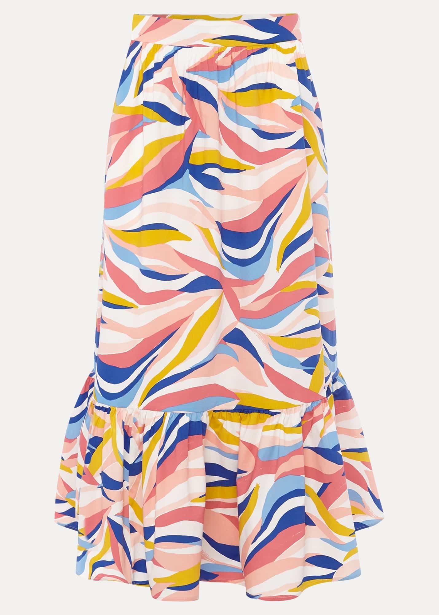 Tyra Wave Co-Ord Midi Skirt
