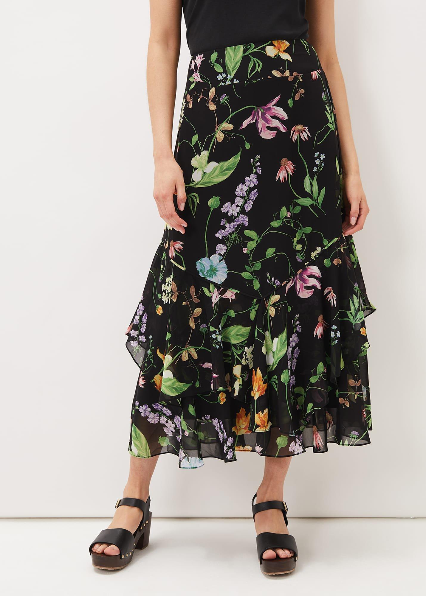 Kayley Floral Printed Maxi Skirt