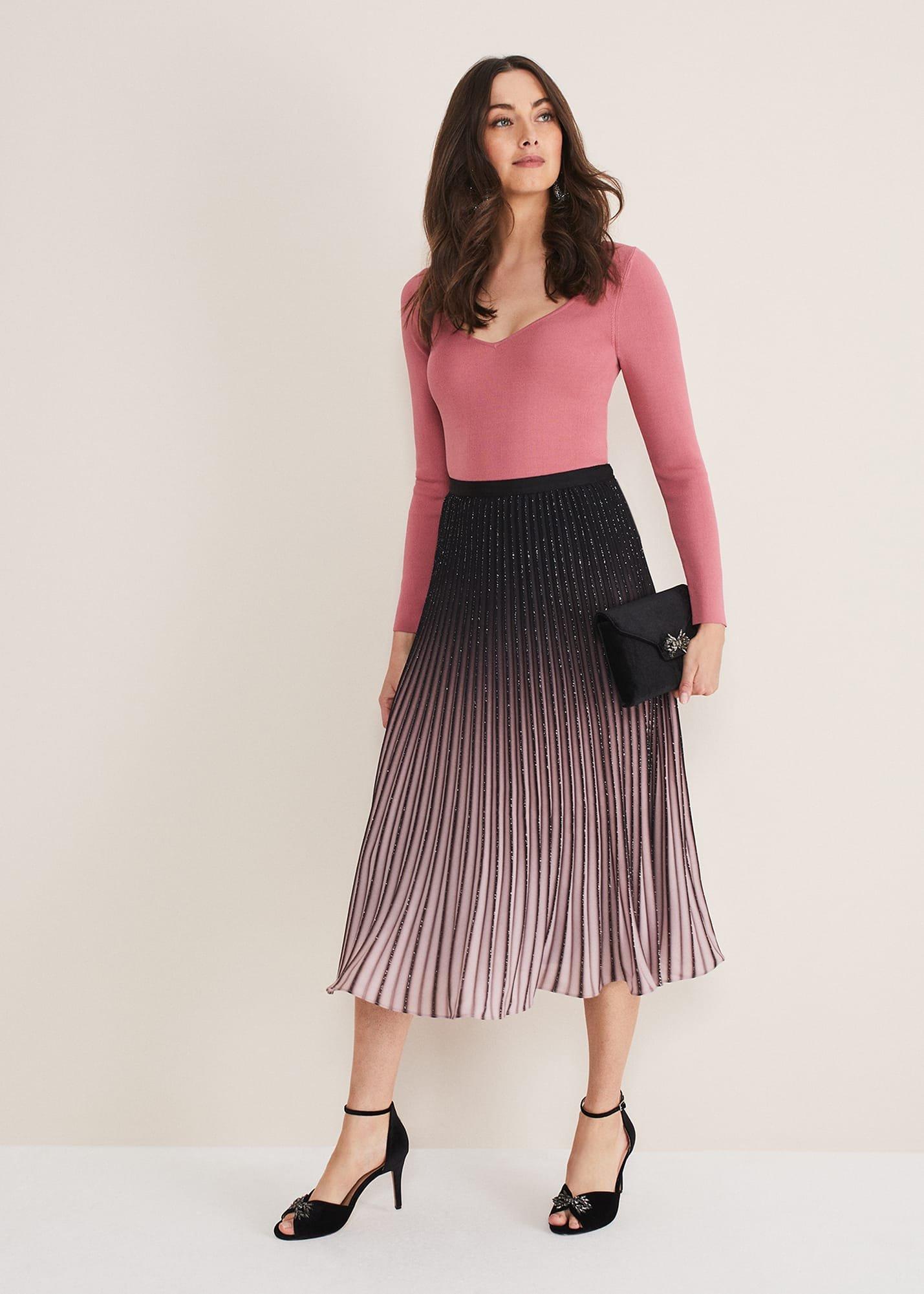 Estella Ombre Midi Skirt