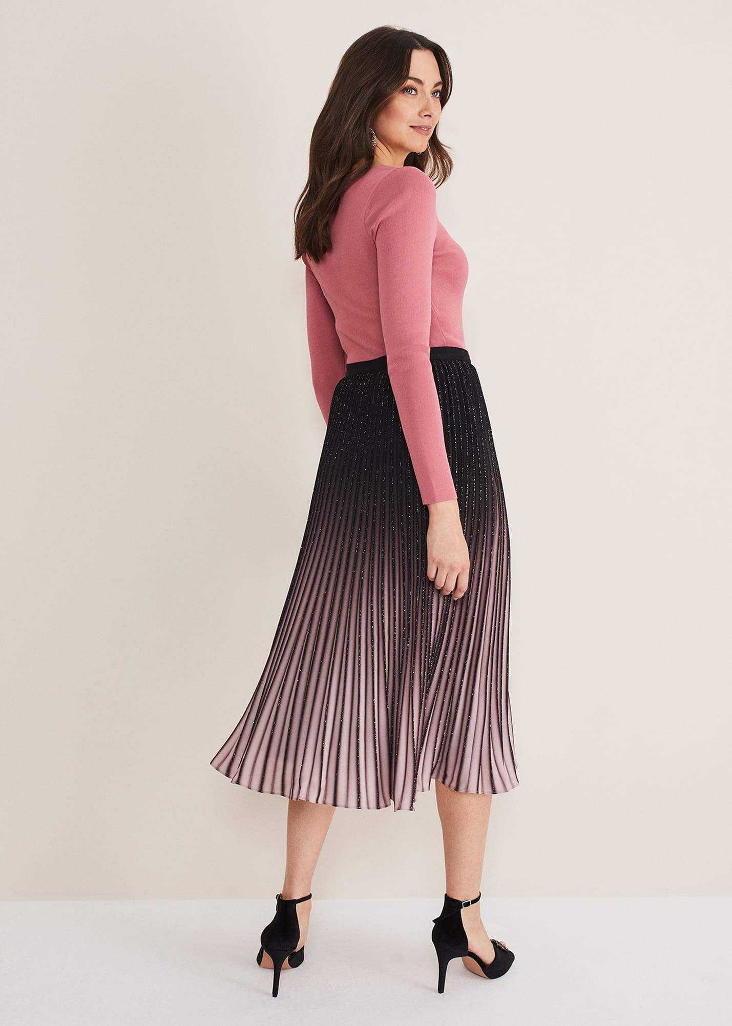 Estella Ombre Midi Skirt