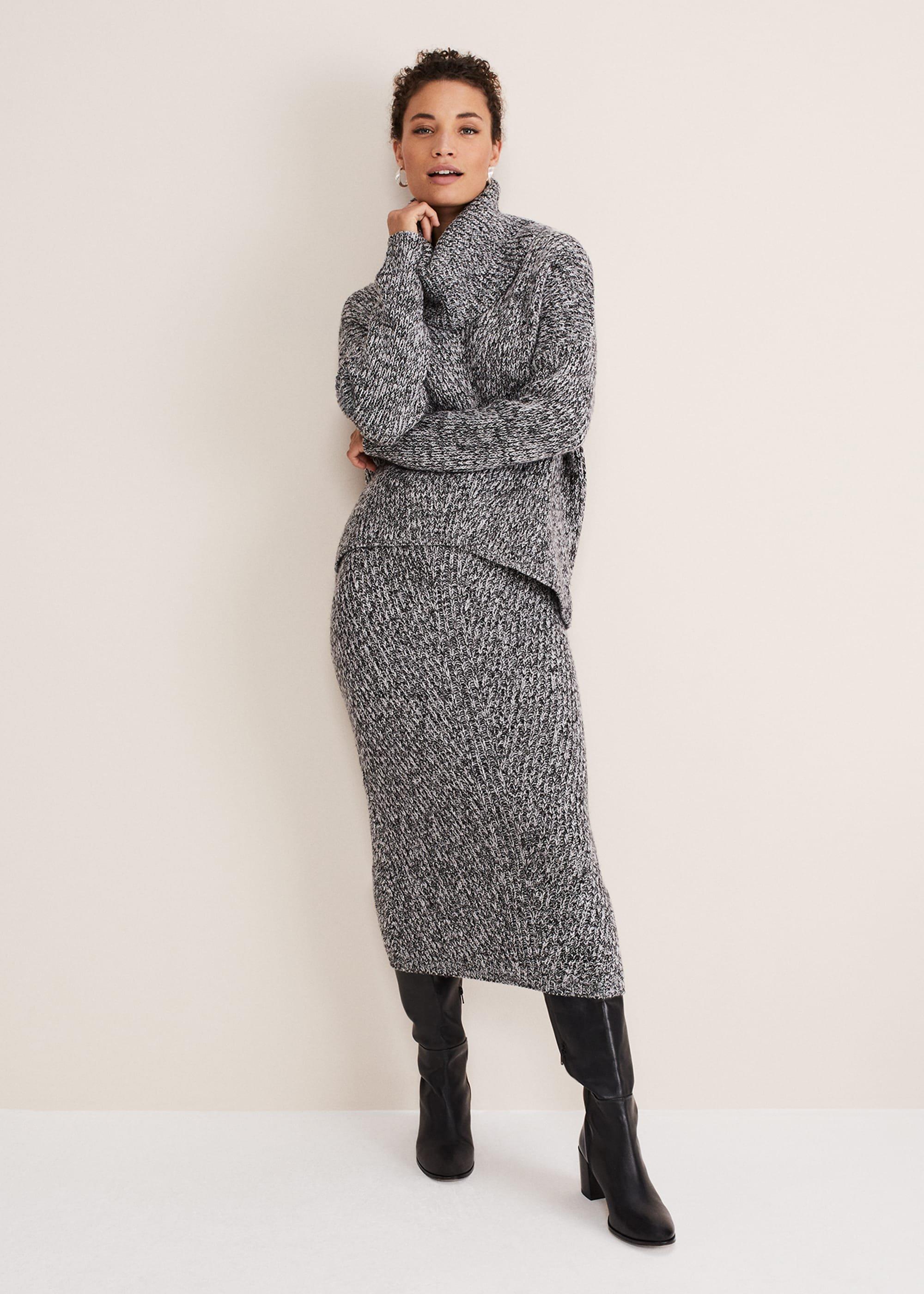 Marina Flecked Coord Knitted Skirt | Phase Eight UK |