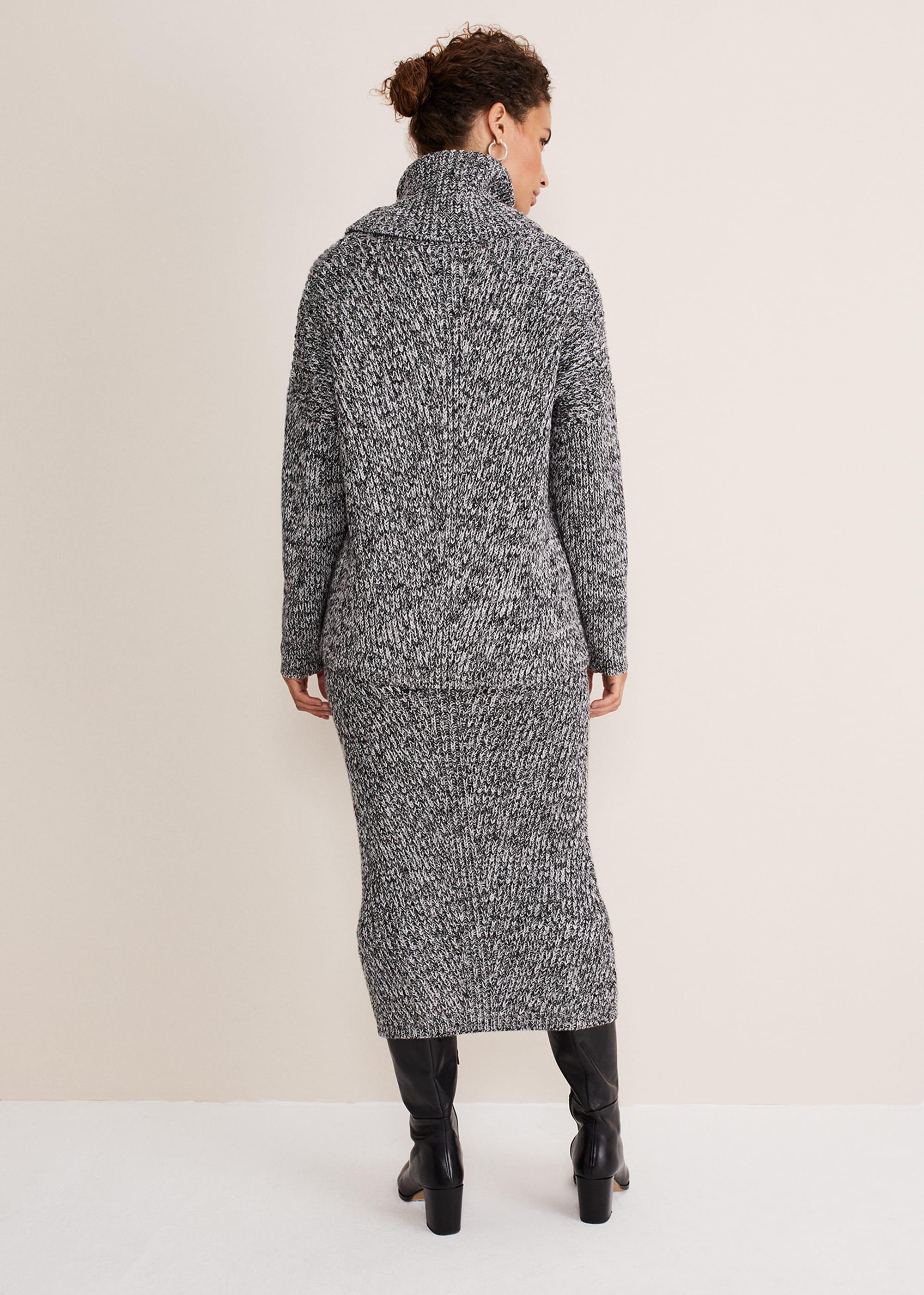 Marina Flecked Coord Knitted Skirt