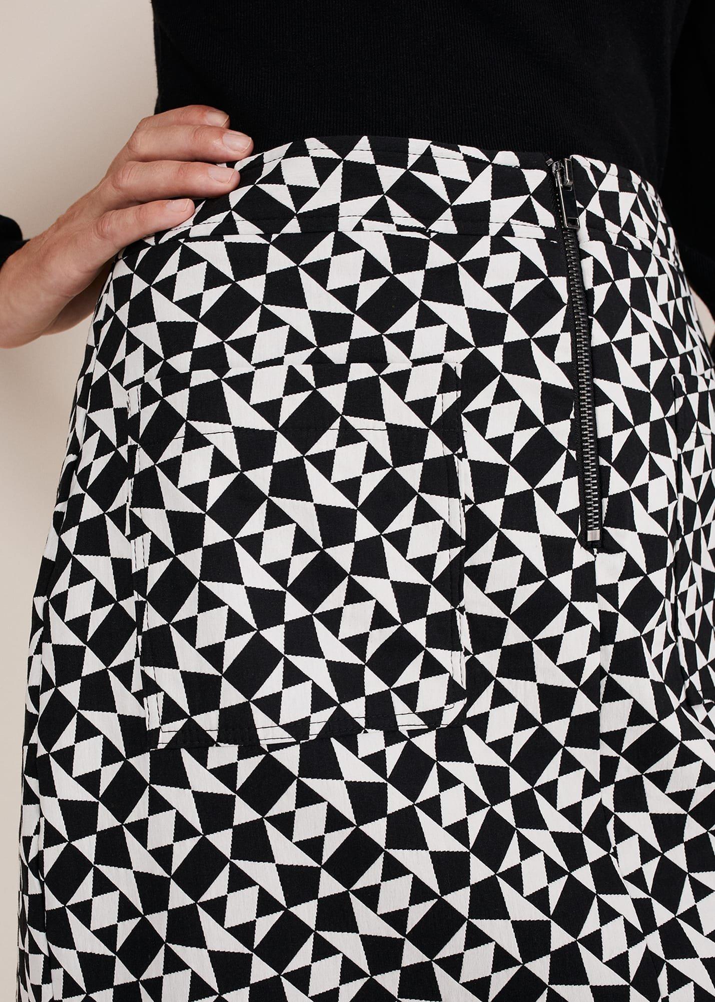 Bregitta Geo Mini Jacquard Skirt