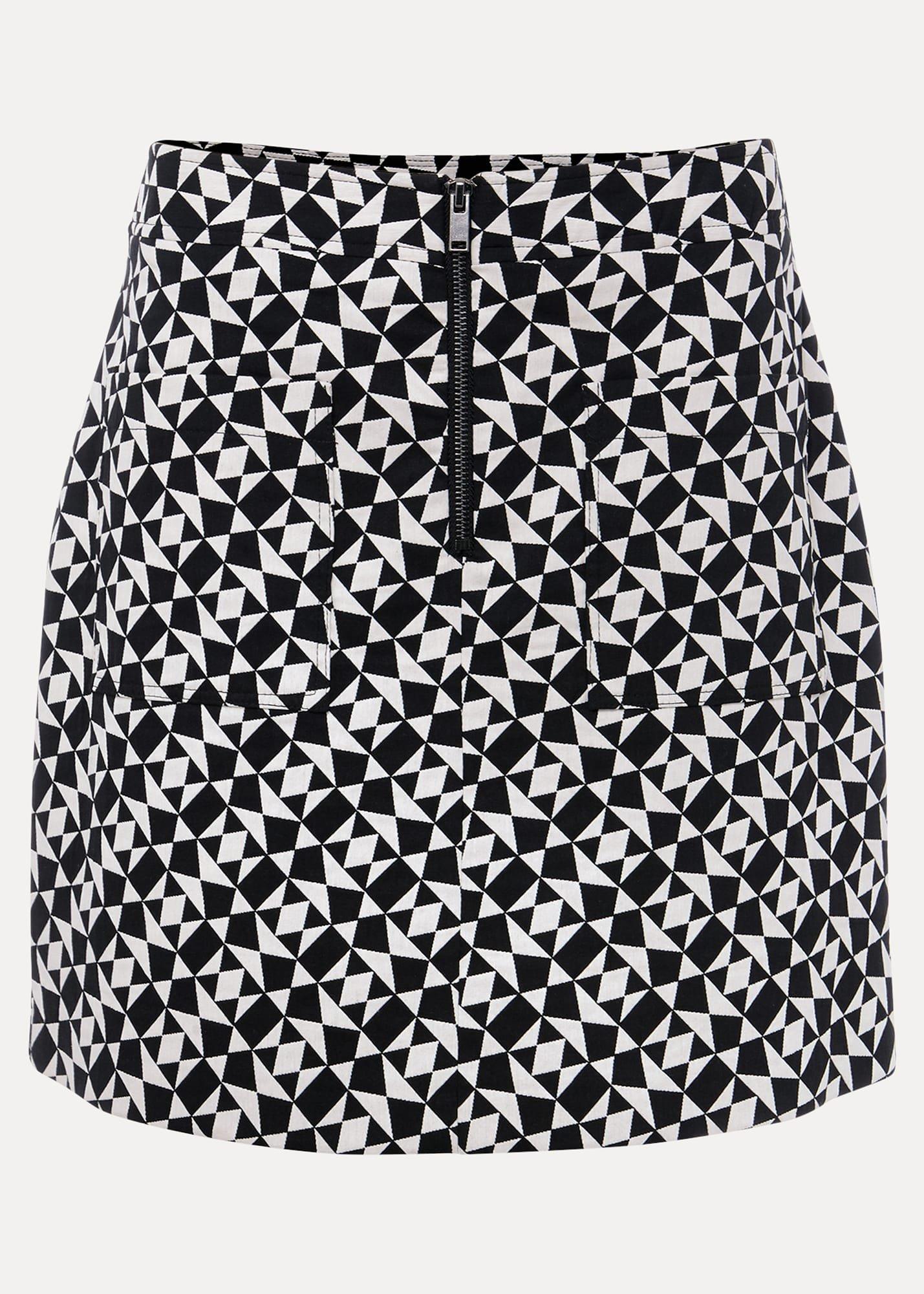 Bregitta Geo Mini Jacquard Skirt | Phase Eight UK |