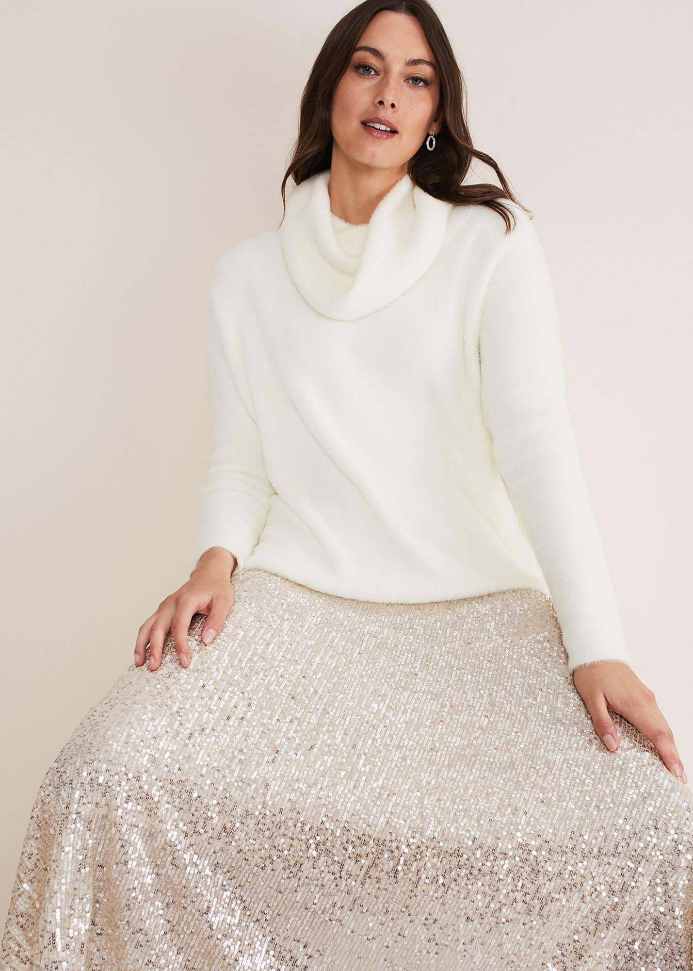 Celeste Sequin Pleat Skirt