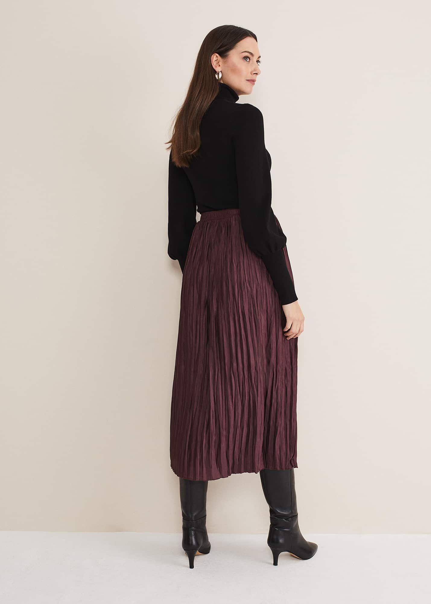 Kate Plisse Midi Skirt