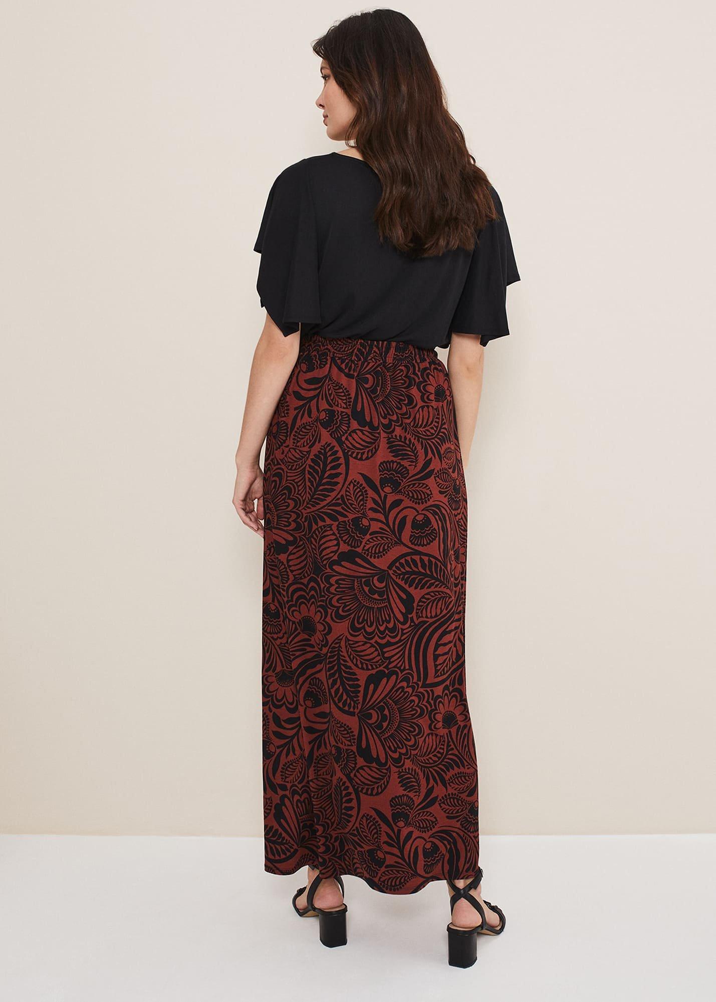 Mara Abstract Maxi Skirt