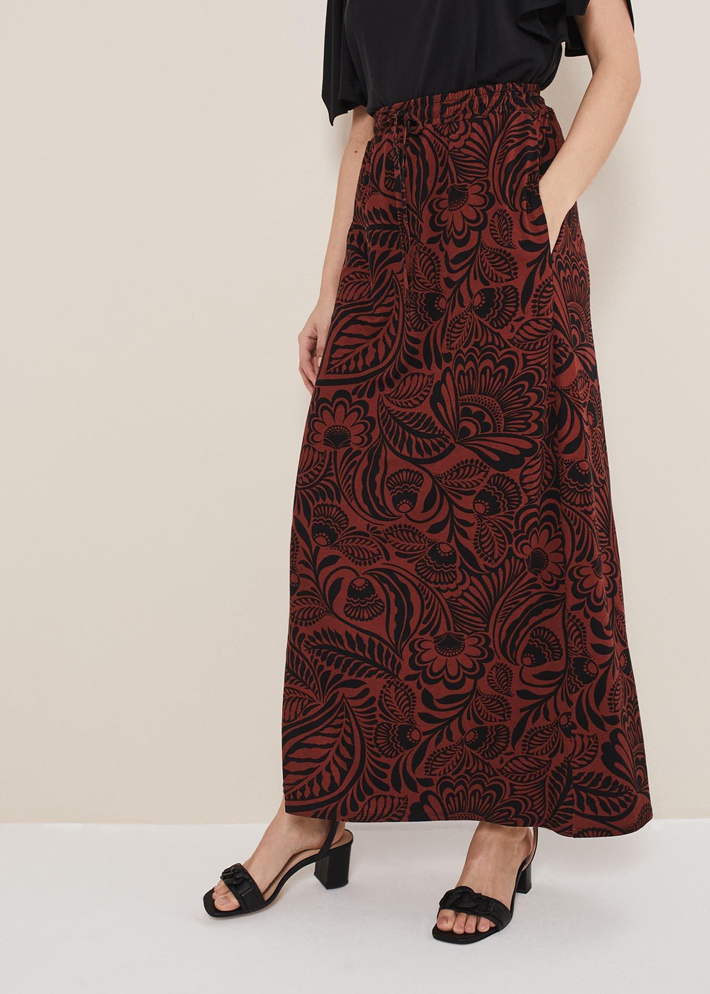 Mara Abstract Maxi Skirt