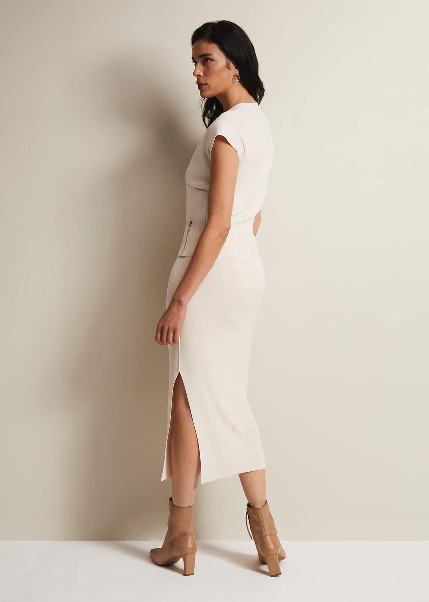 Zaria Knitted Midi Skirt