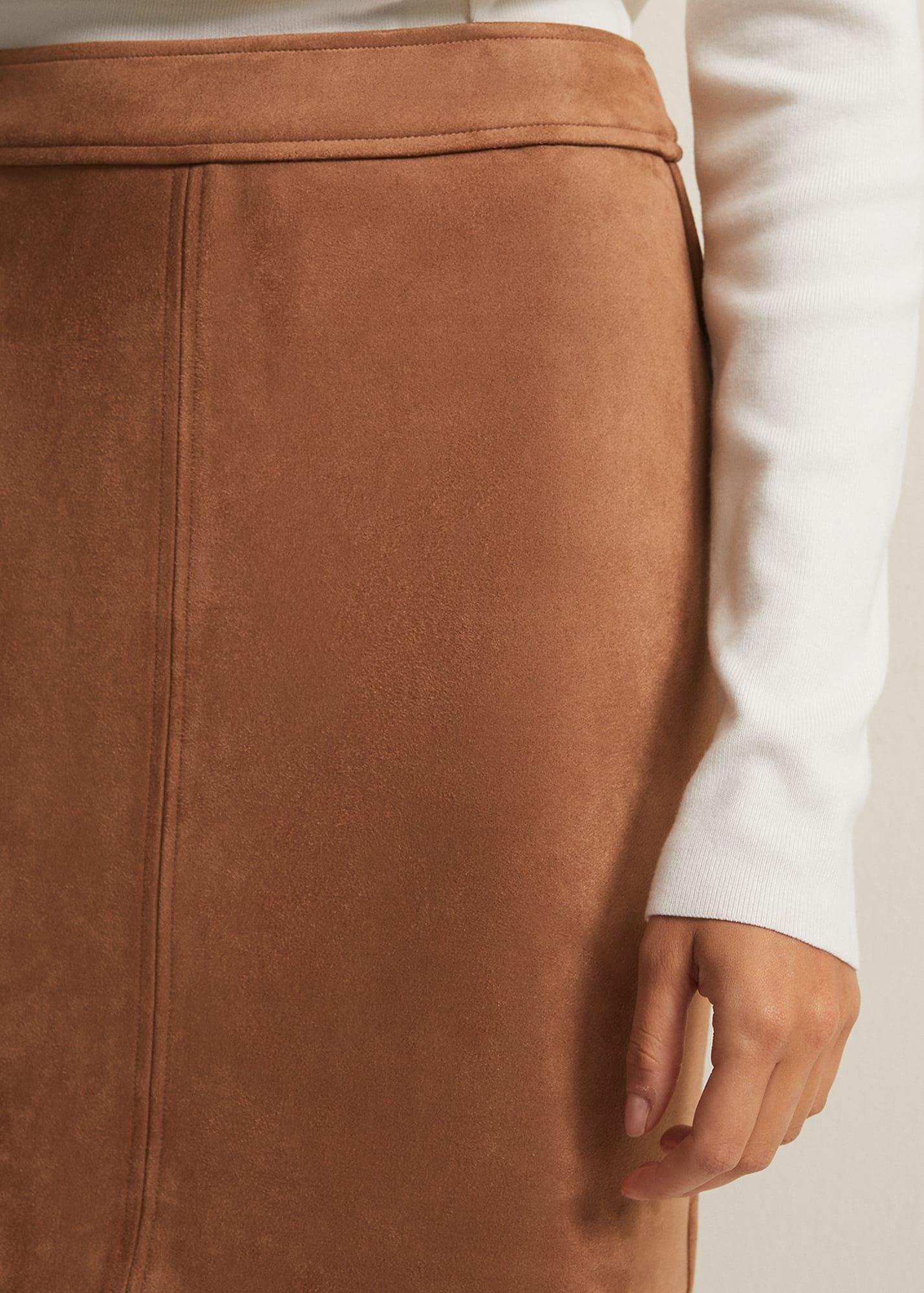 Darya Faux Suede Mini Skirt
