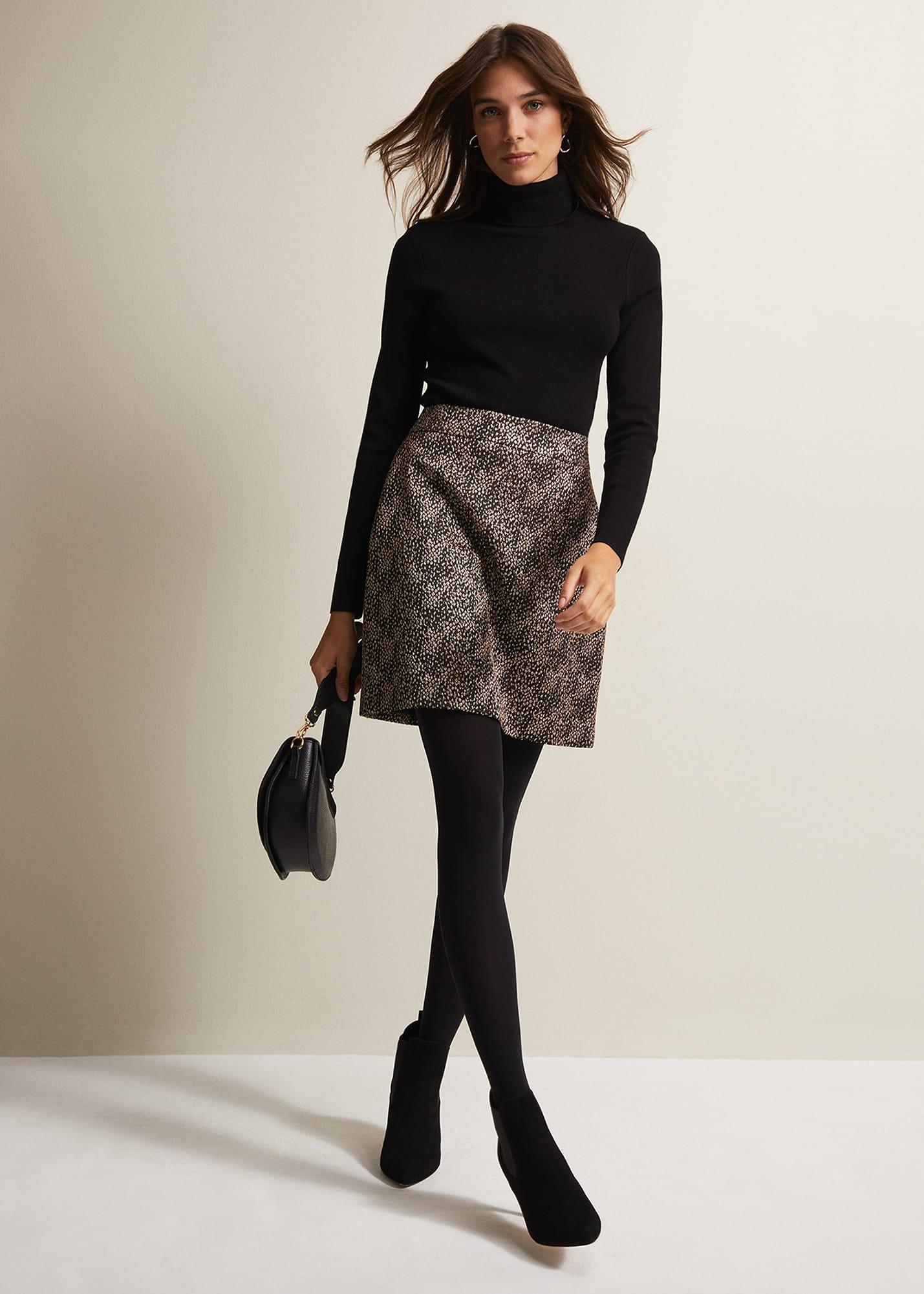 Kilah Jacquard Mini Skirt