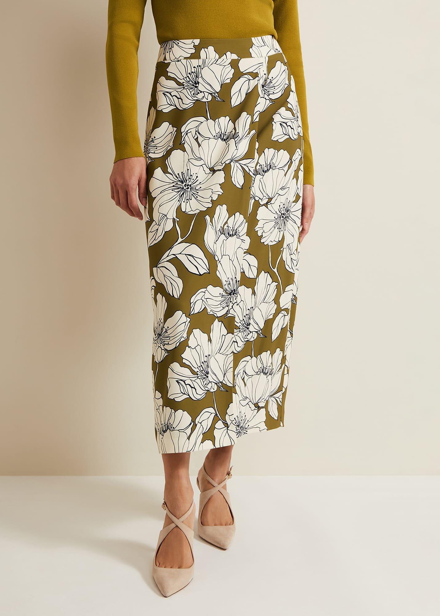 Amalia Floral Midi Skirt