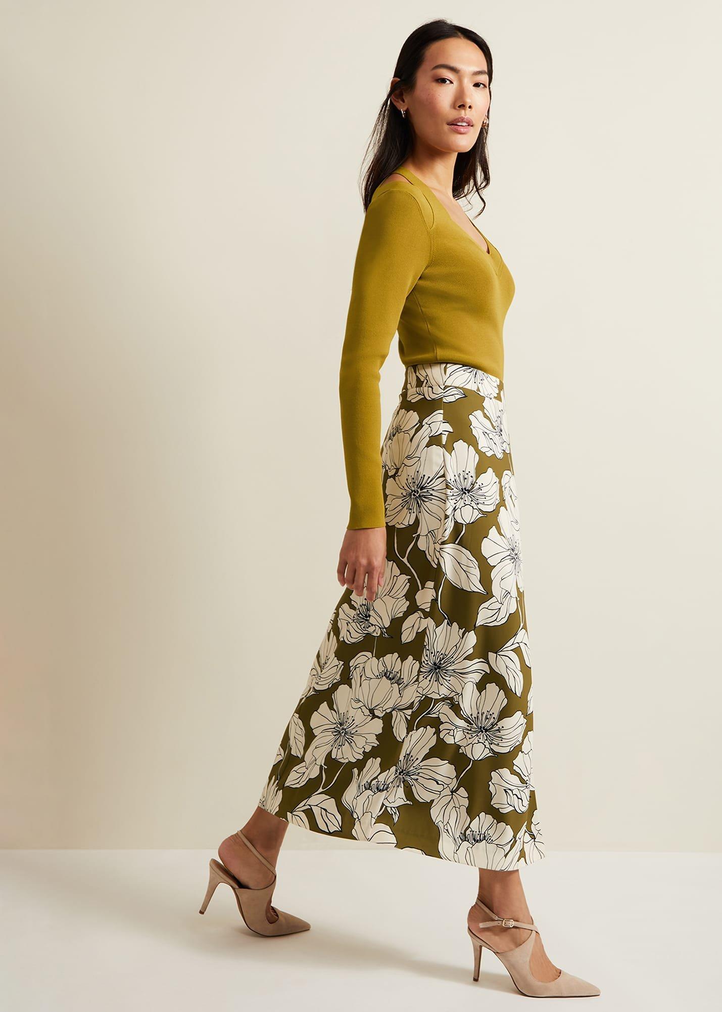 Amalia Floral Midi Skirt