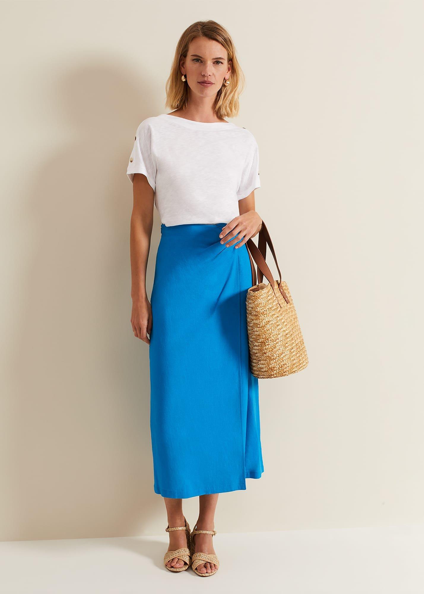 Hayden Linen Wrap Skirt