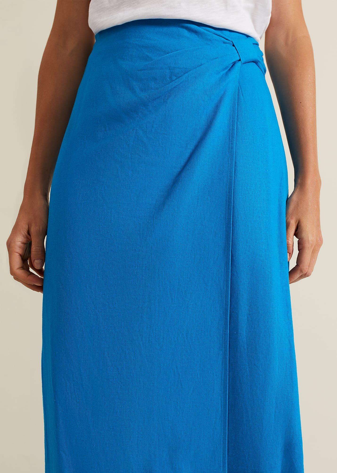 Hayden Linen Wrap Skirt