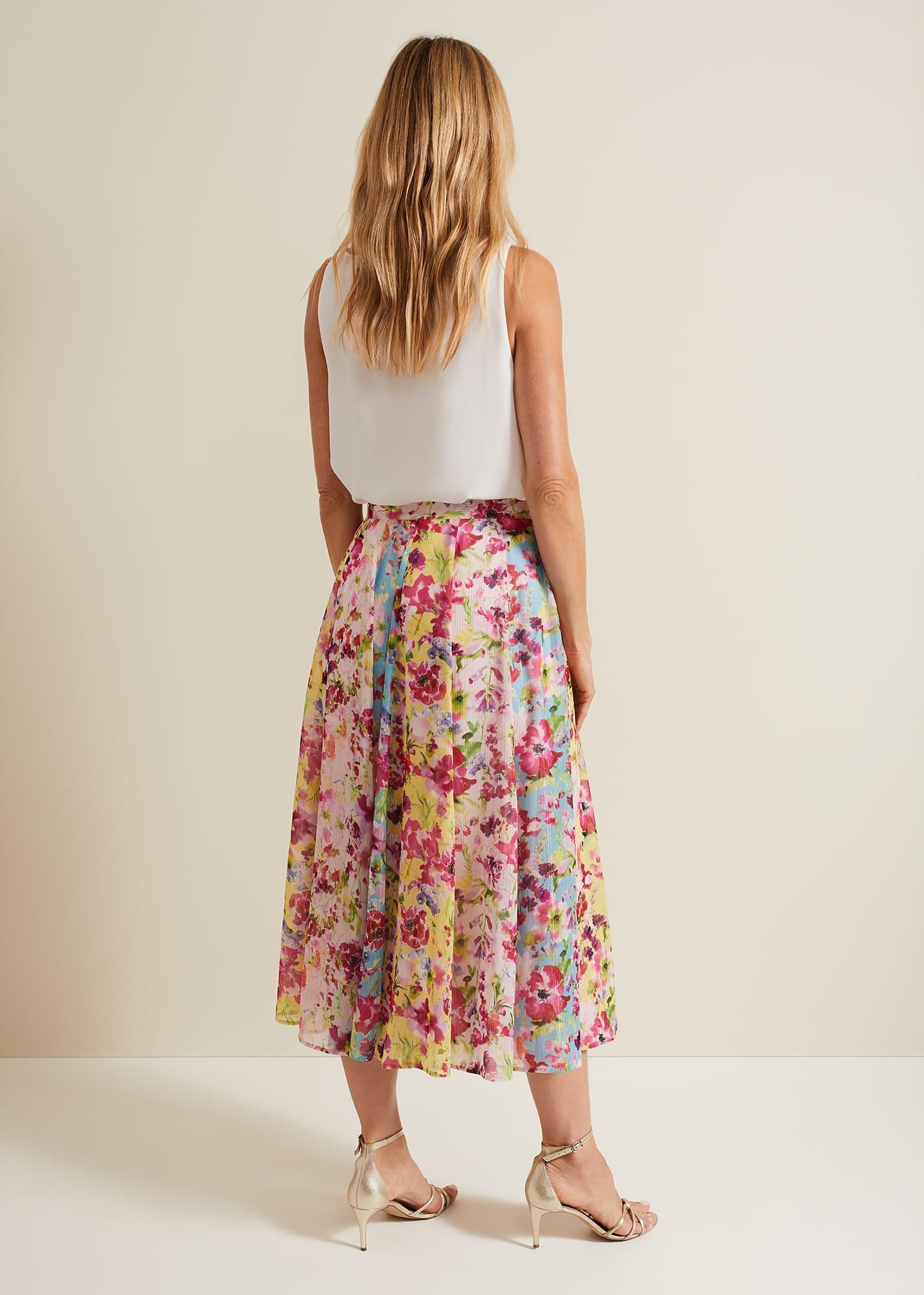 Vivianne Floral Midi Skirt