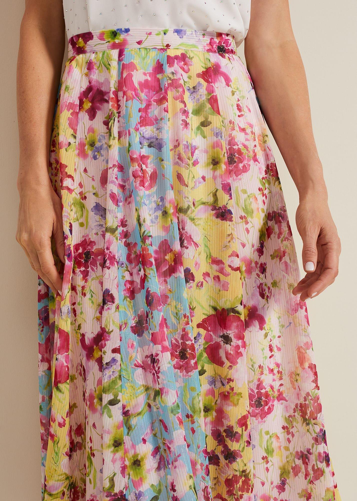 Vivianne Floral Midi Skirt