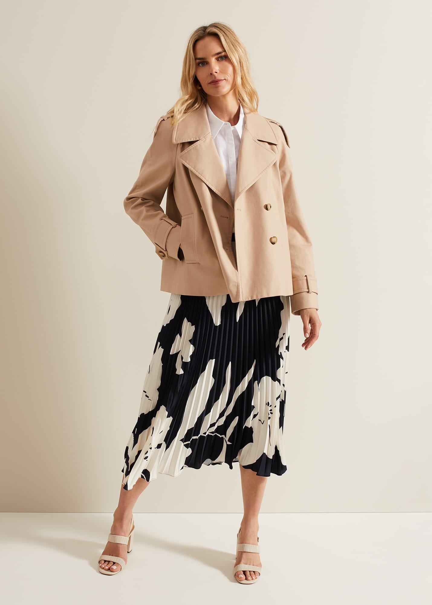 Elmina Floral Pleated Skirt
