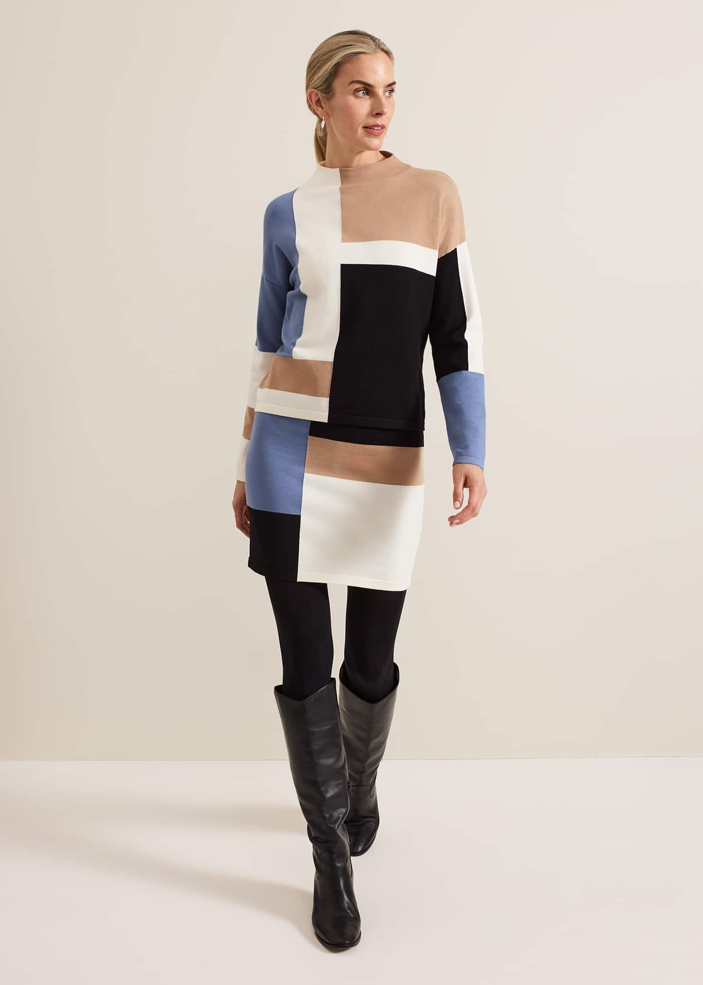 ${product-id}-Kamila Colourblock Skirt-Multi-Coloured-${view-type}