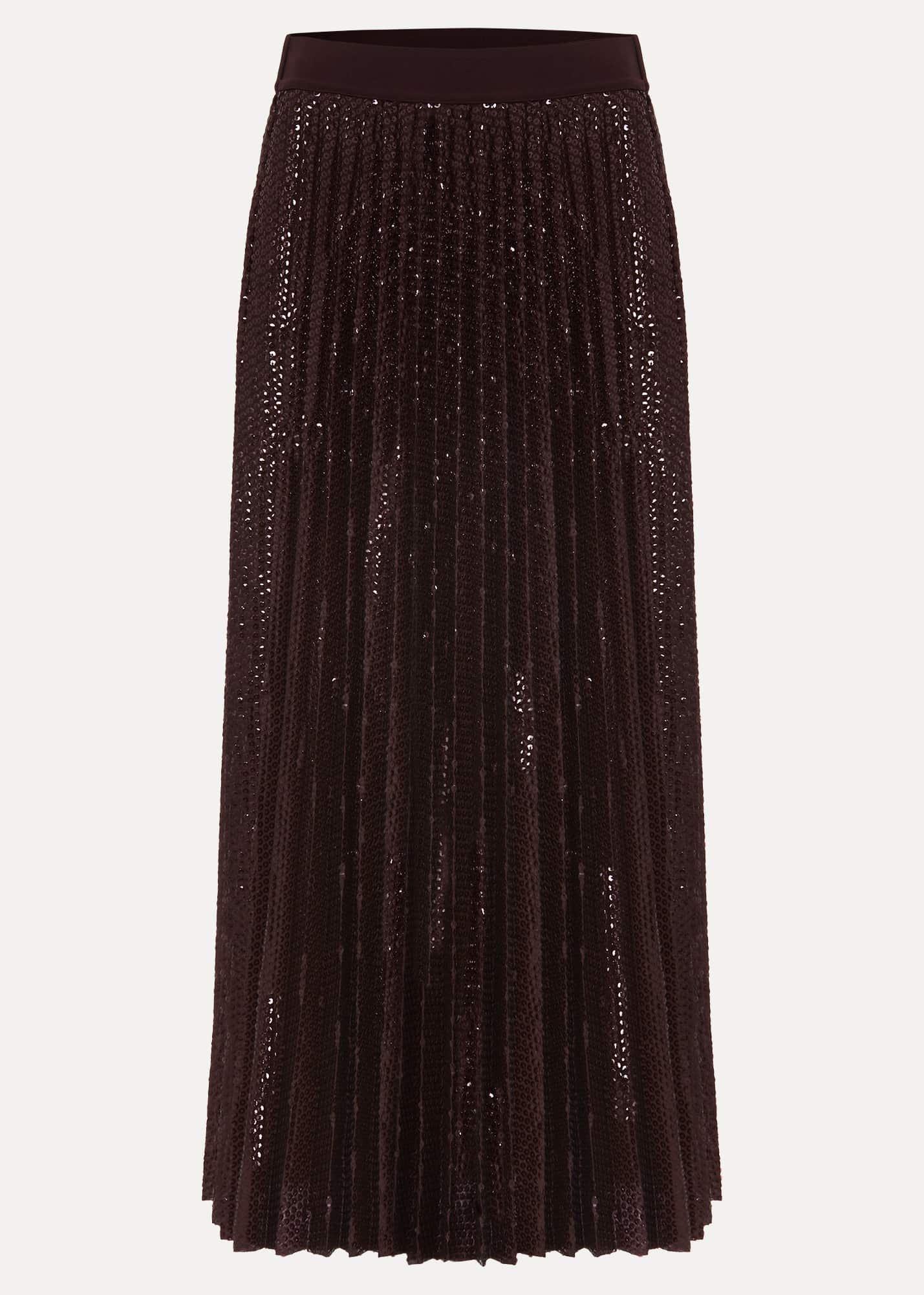 Alaina Sequin Pleated Skirt