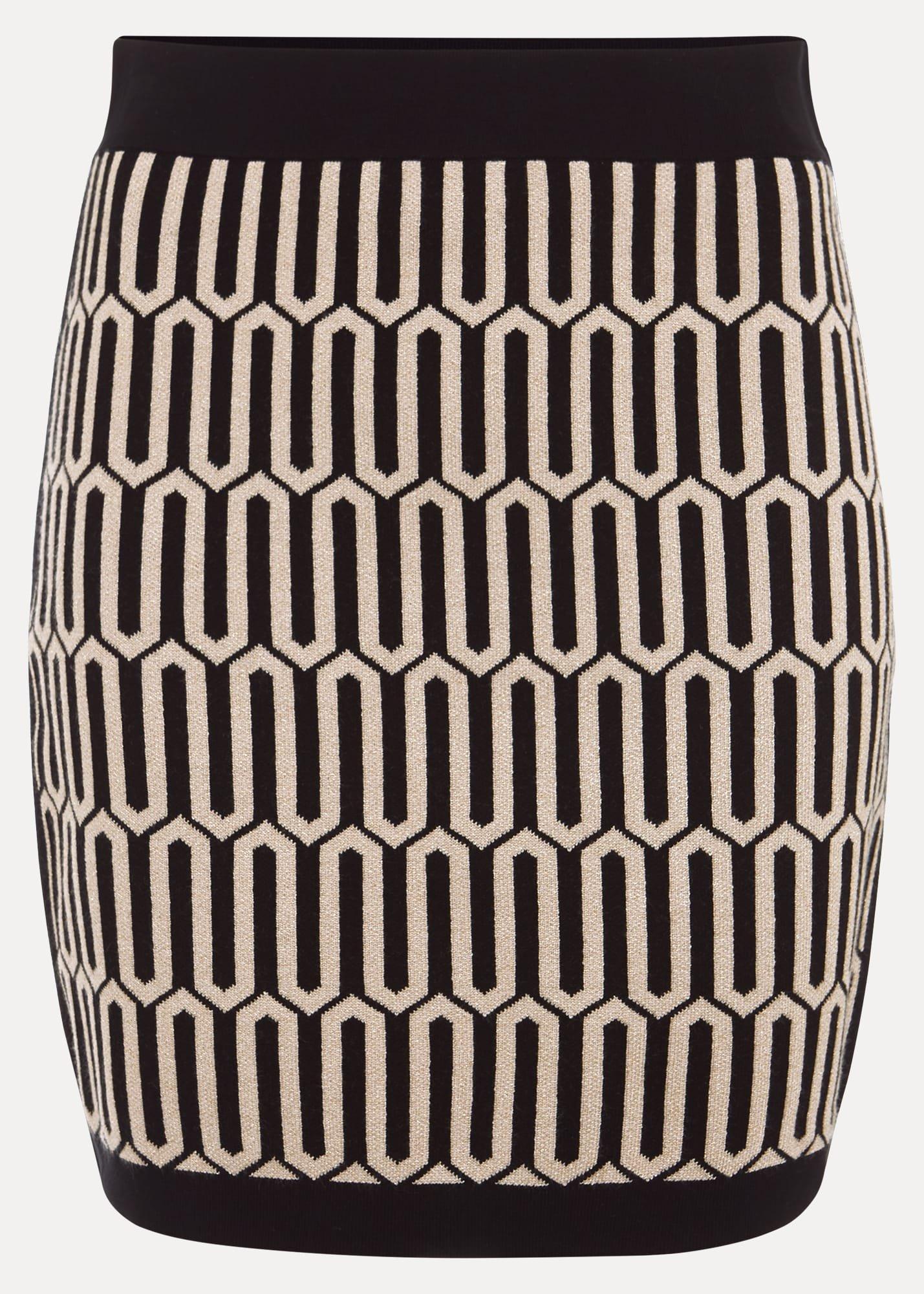 Tanya Lurex Geo Mini Skirt