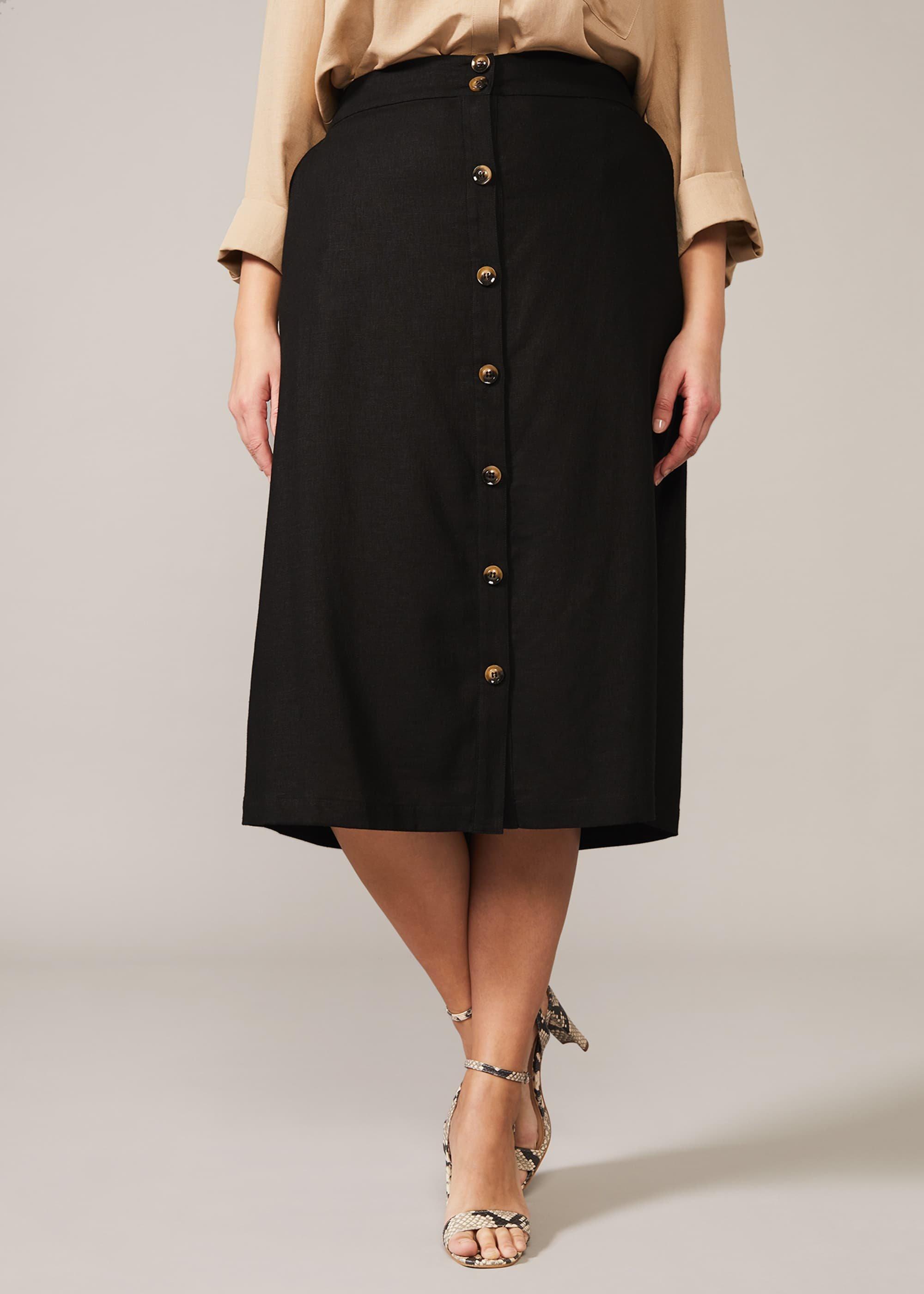 Kristy Button Down Midi Skirt