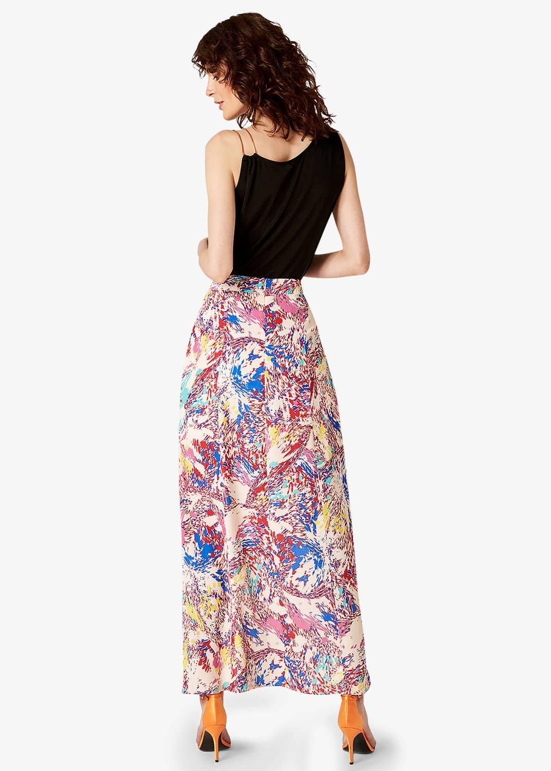 Audrina Print Maxi Skirt