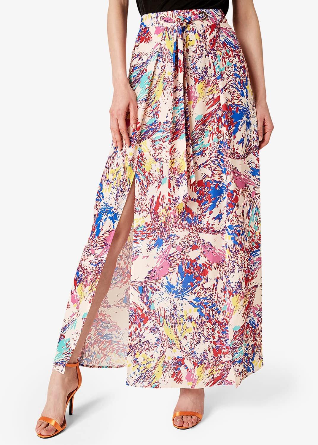 Audrina Print Maxi Skirt