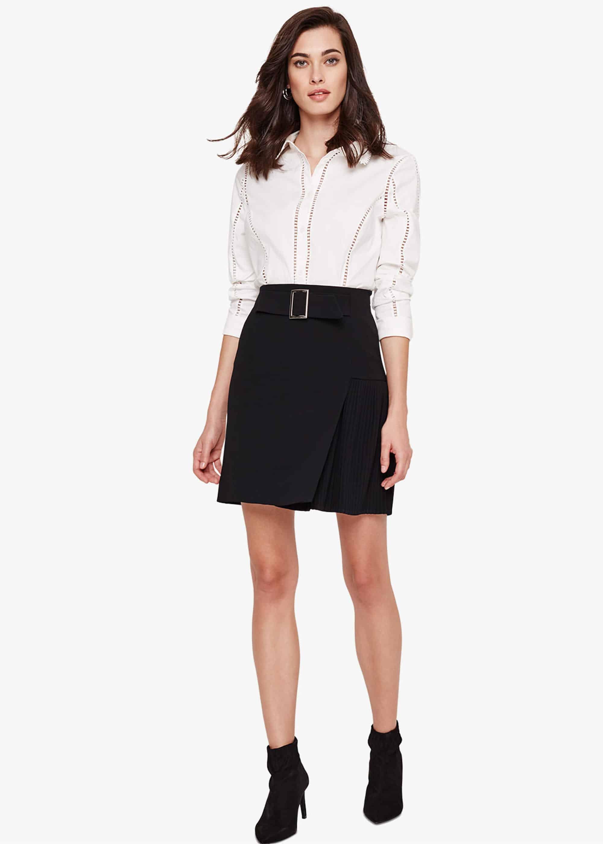 Neela Pleated Hem Skirt