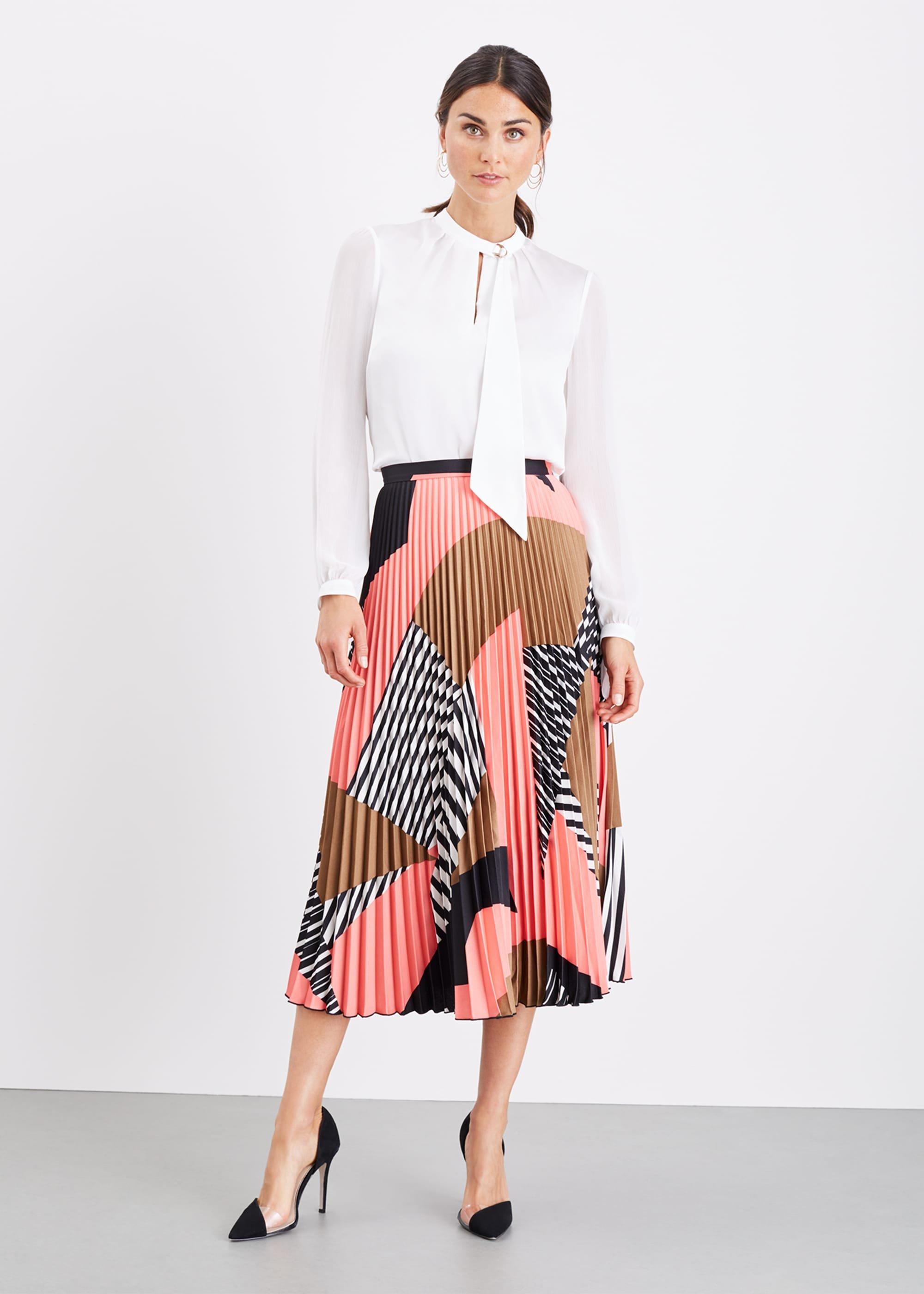 Ariyah Print Pleated Skirt