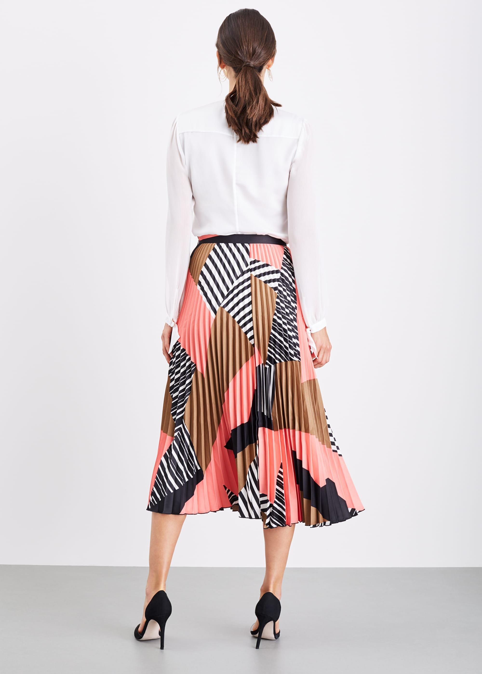 Ariyah Print Pleated Skirt