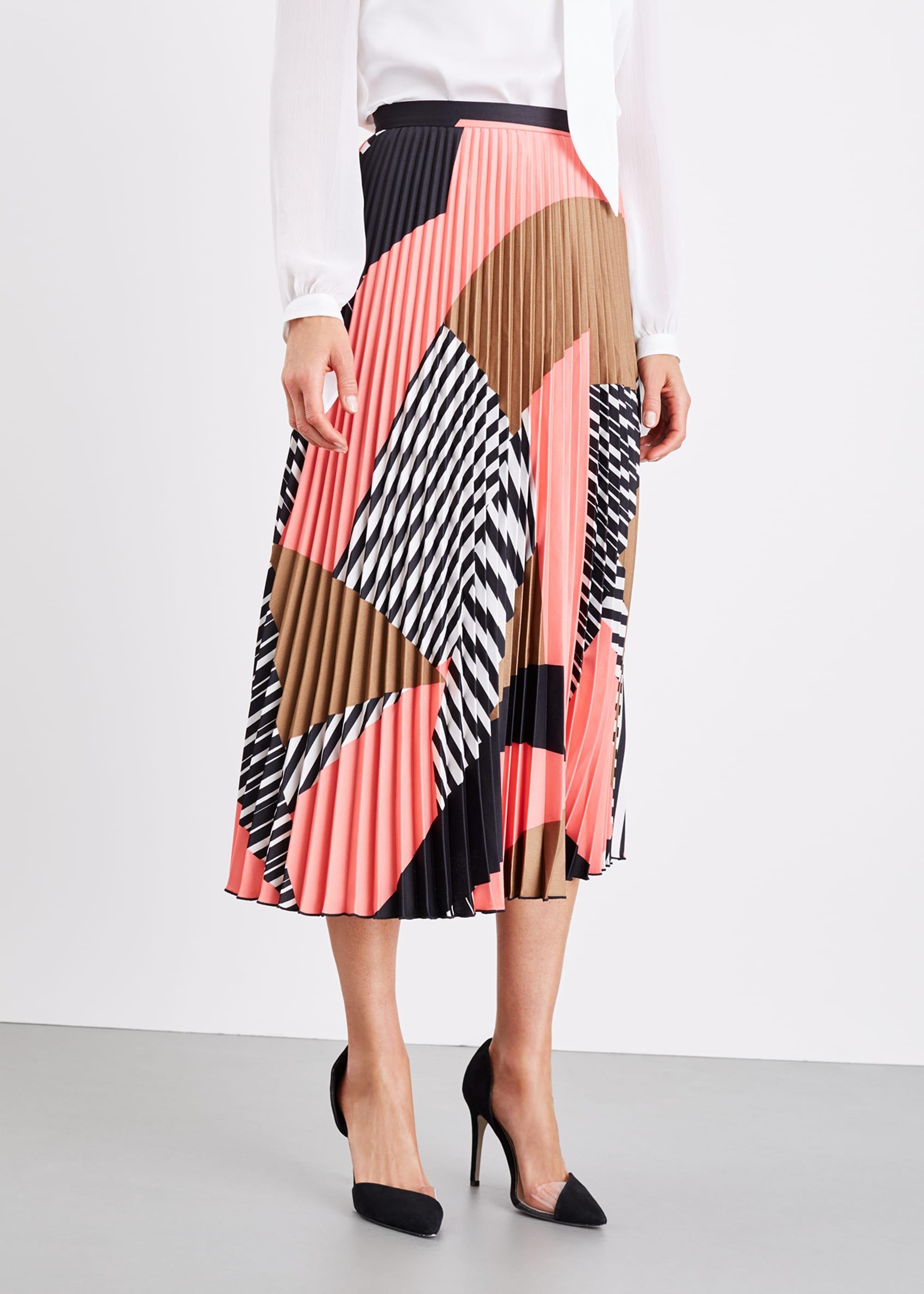Ariyah Print Pleated Skirt